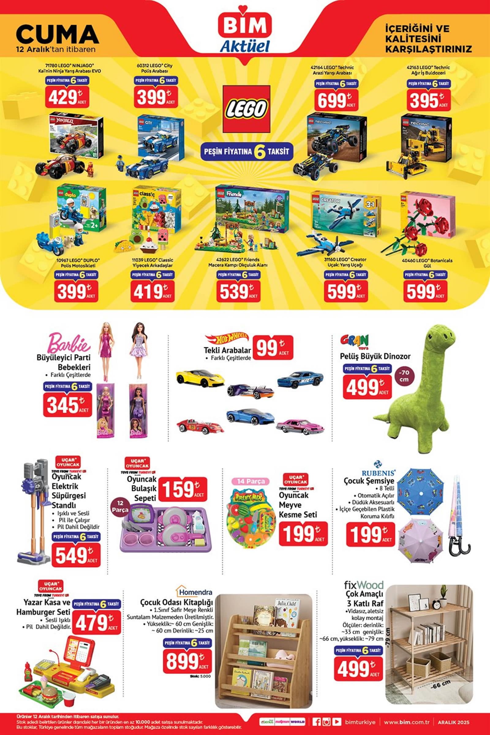 BİM 12 Aralık 2025 Kataloğu