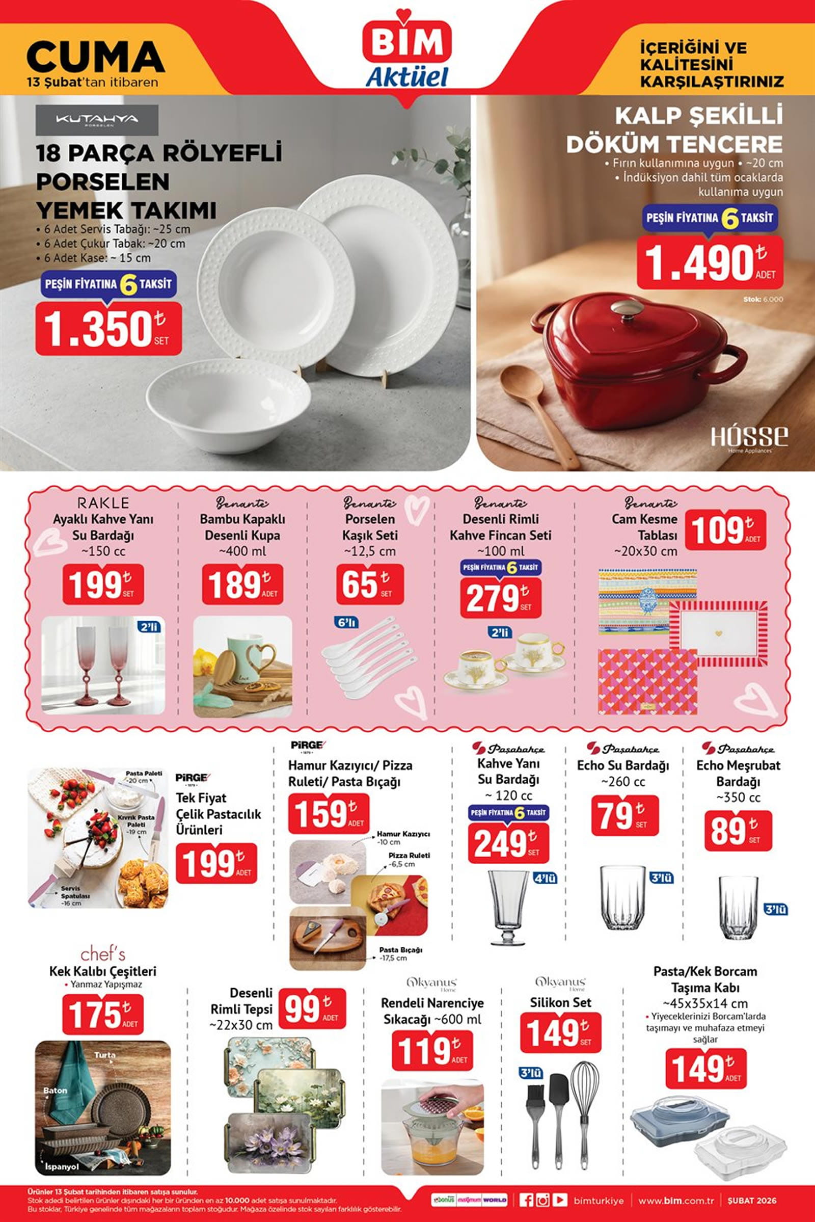BİM 13 Şubat 2026 Aktüel Ürünler Kataloğu