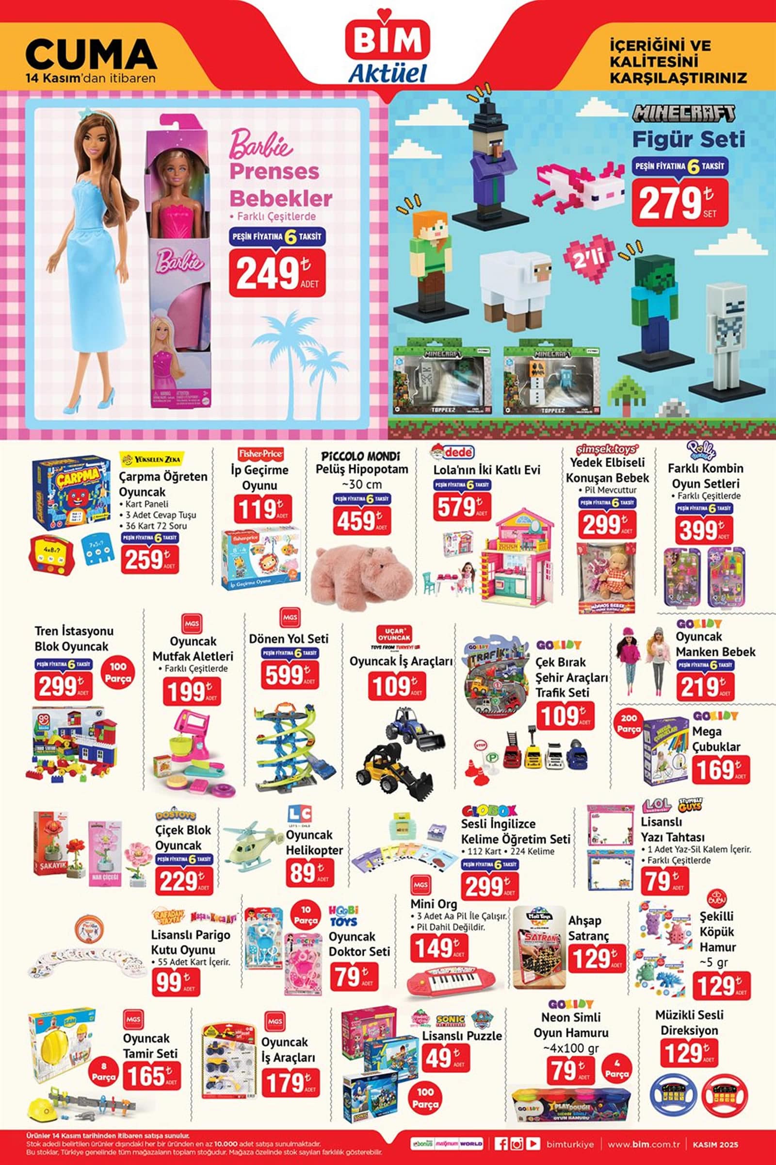 BİM 14 Kasım 2025 Kataloğu