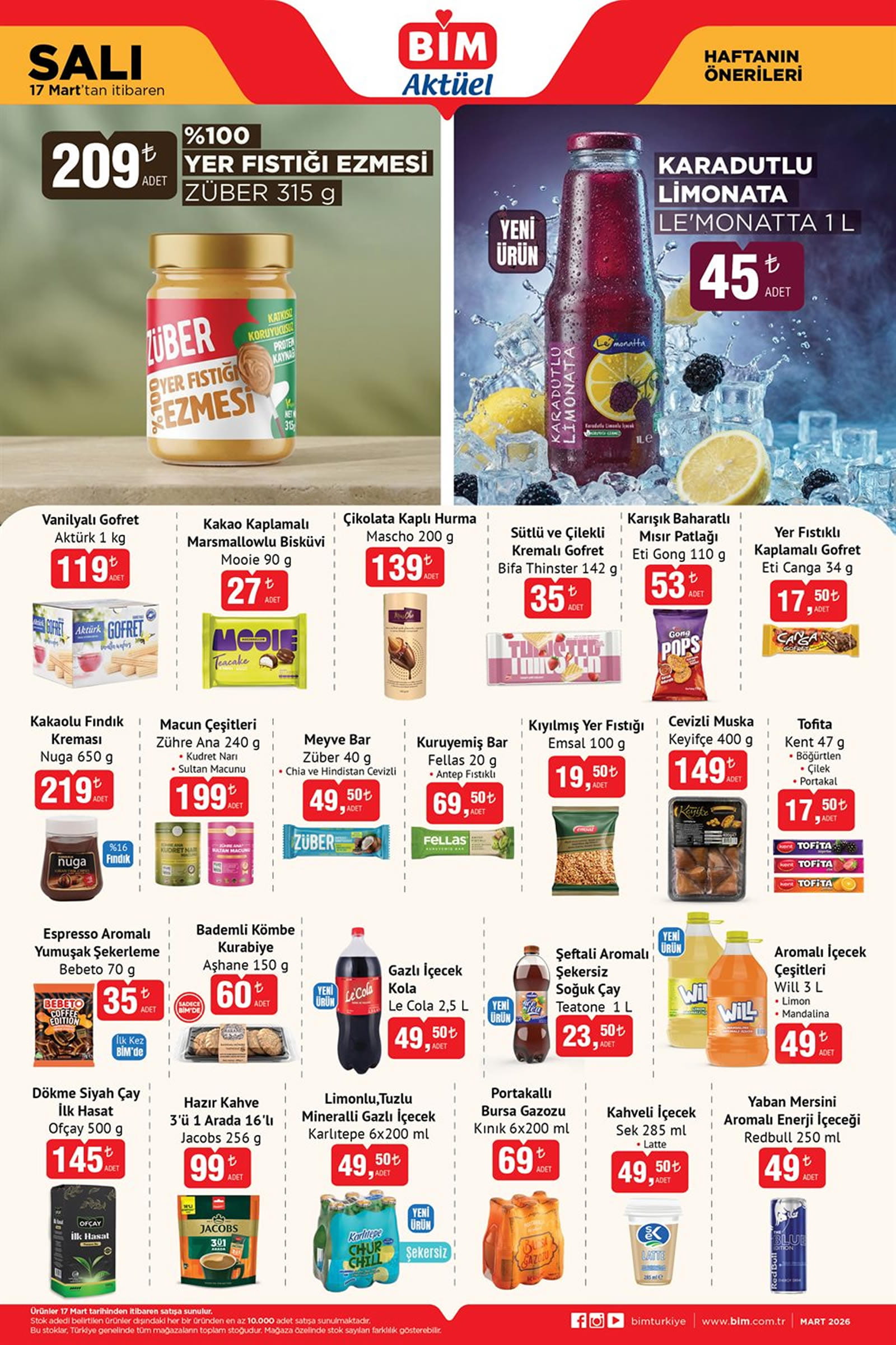 BİM 17 Mart 2026 Aktüel Ürünler Kataloğu