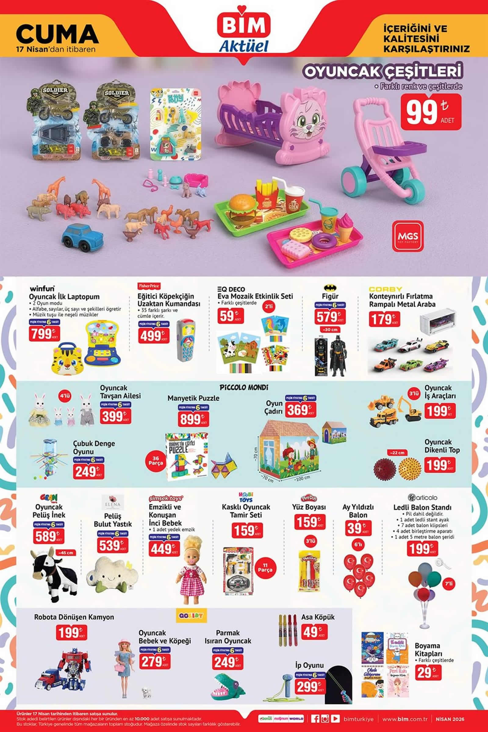 BİM 17 Nisan 2026 Kataloğu