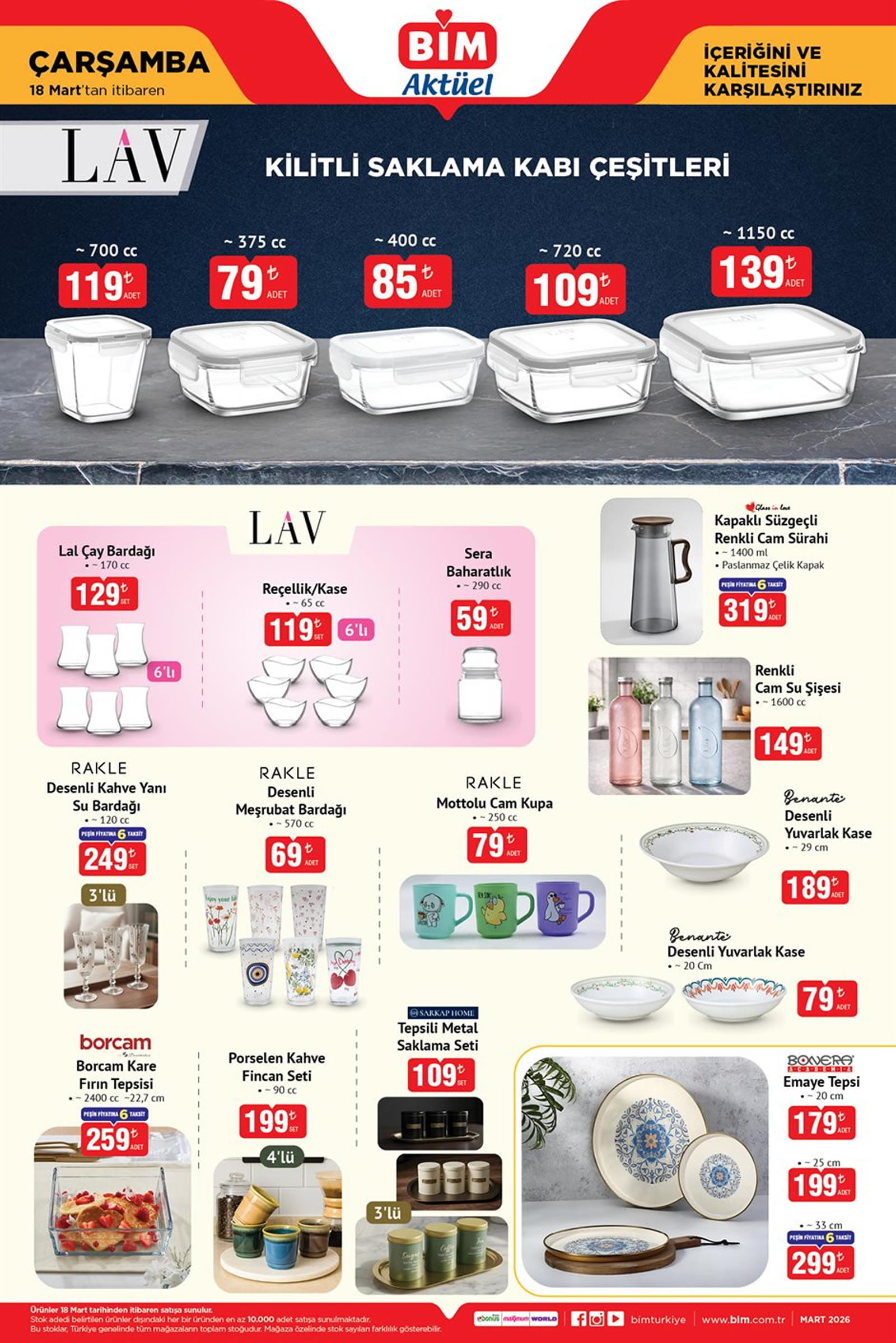 BİM 18 Mart 2026 Kataloğu
