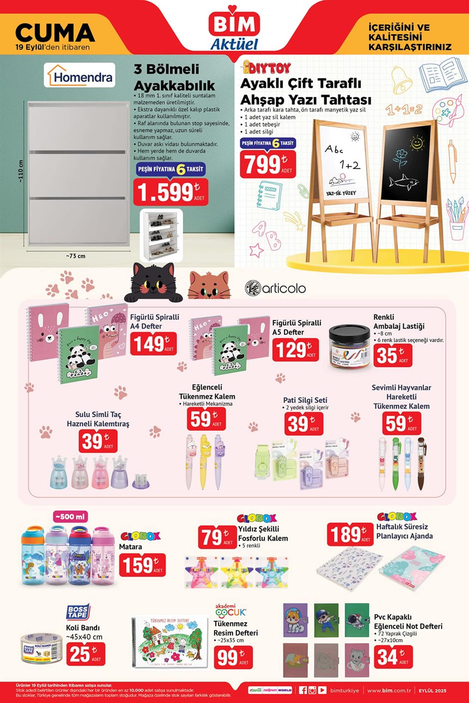 BİM 19 Eylül 2025 Kataloğu