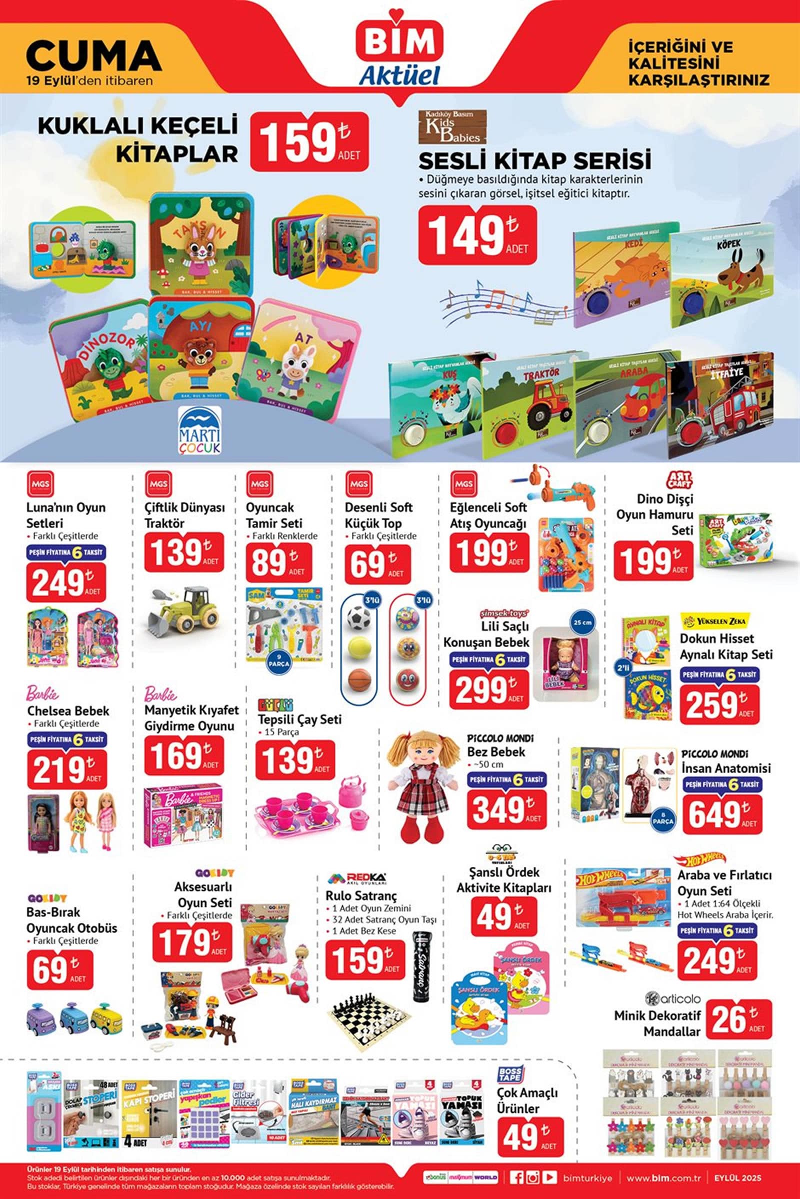 BİM 19 Eylül 2025 Kataloğu