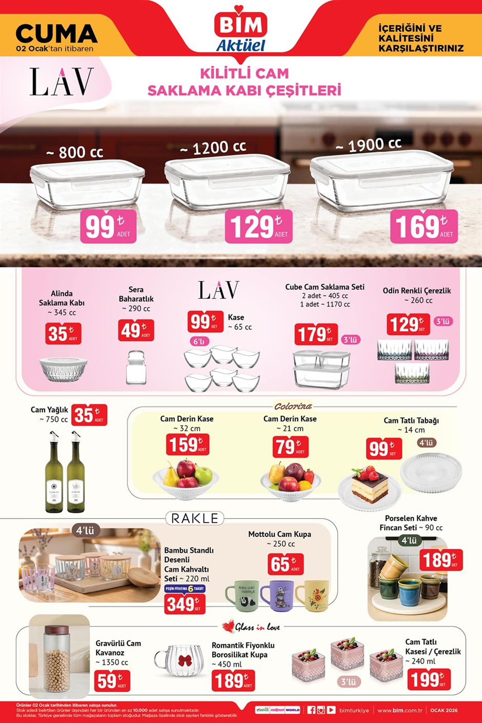 BİM 2 Ocak 2026 Aktüel Ürünler Kataloğu