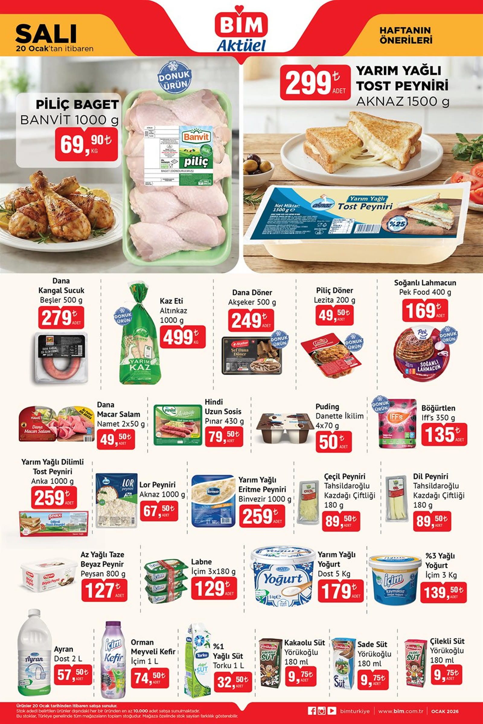 BİM 20 Ocak 2026 Aktüel Ürünler Kataloğu