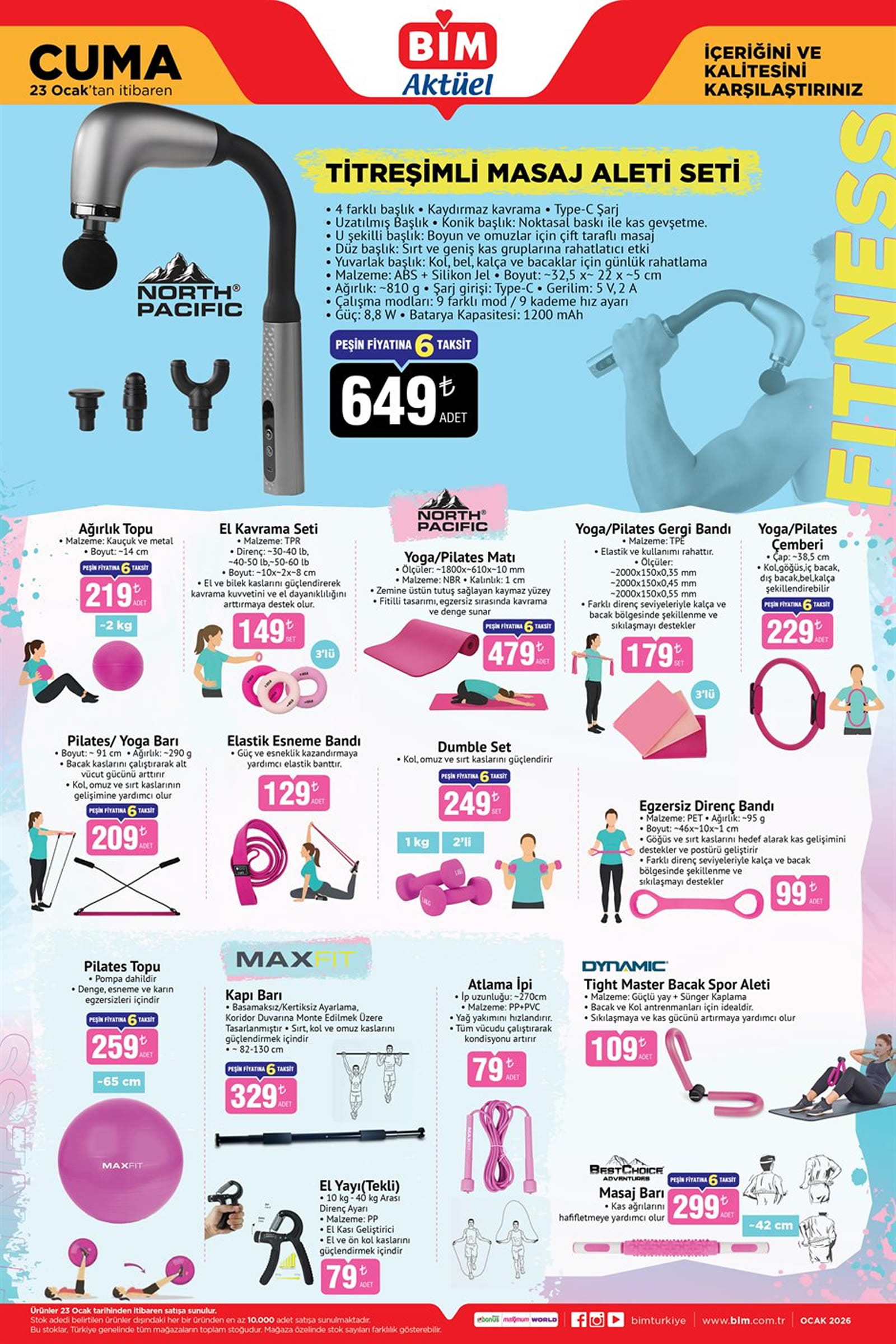 BİM 23 Ocak 2026 Kataloğu