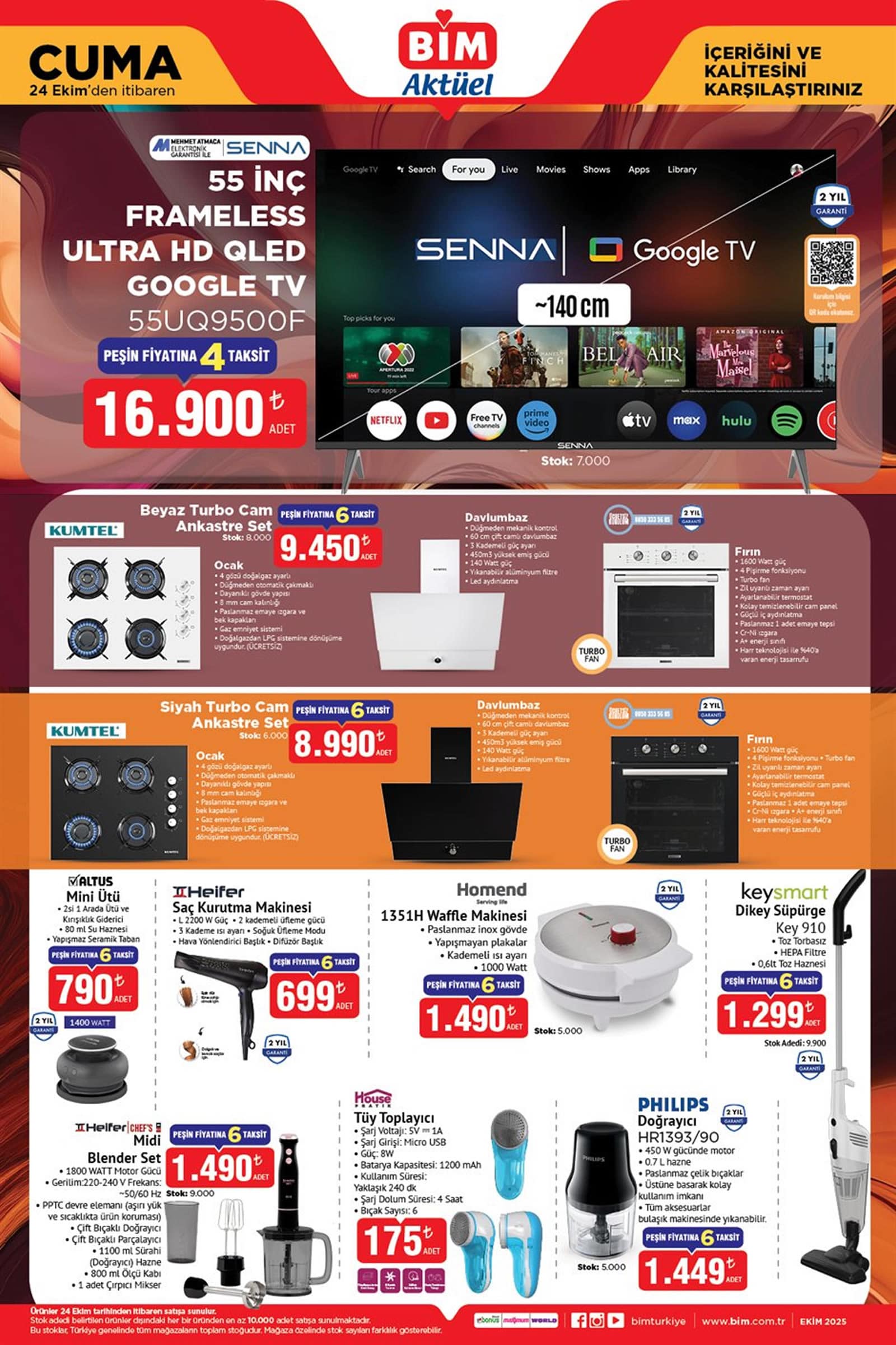 BİM 24 Ekim 2025 Aktüel Ürünler Kataloğu