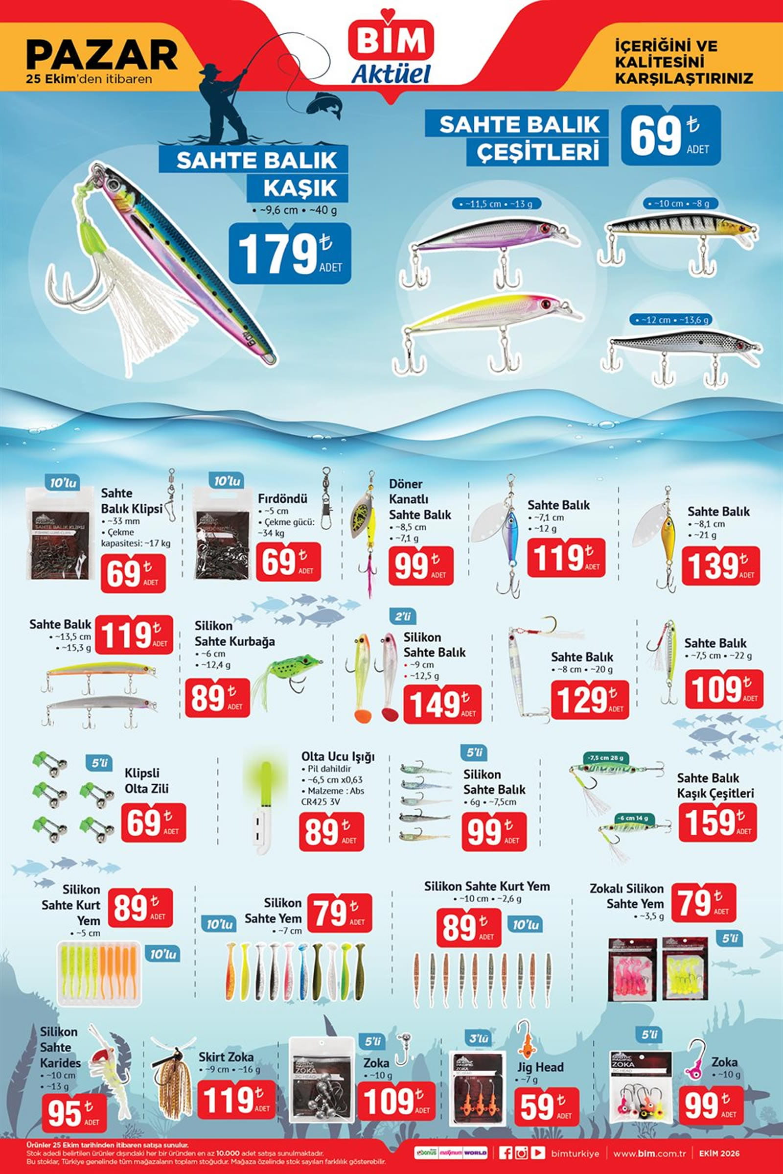 BİM 25 Ekim 2026 Kataloğu