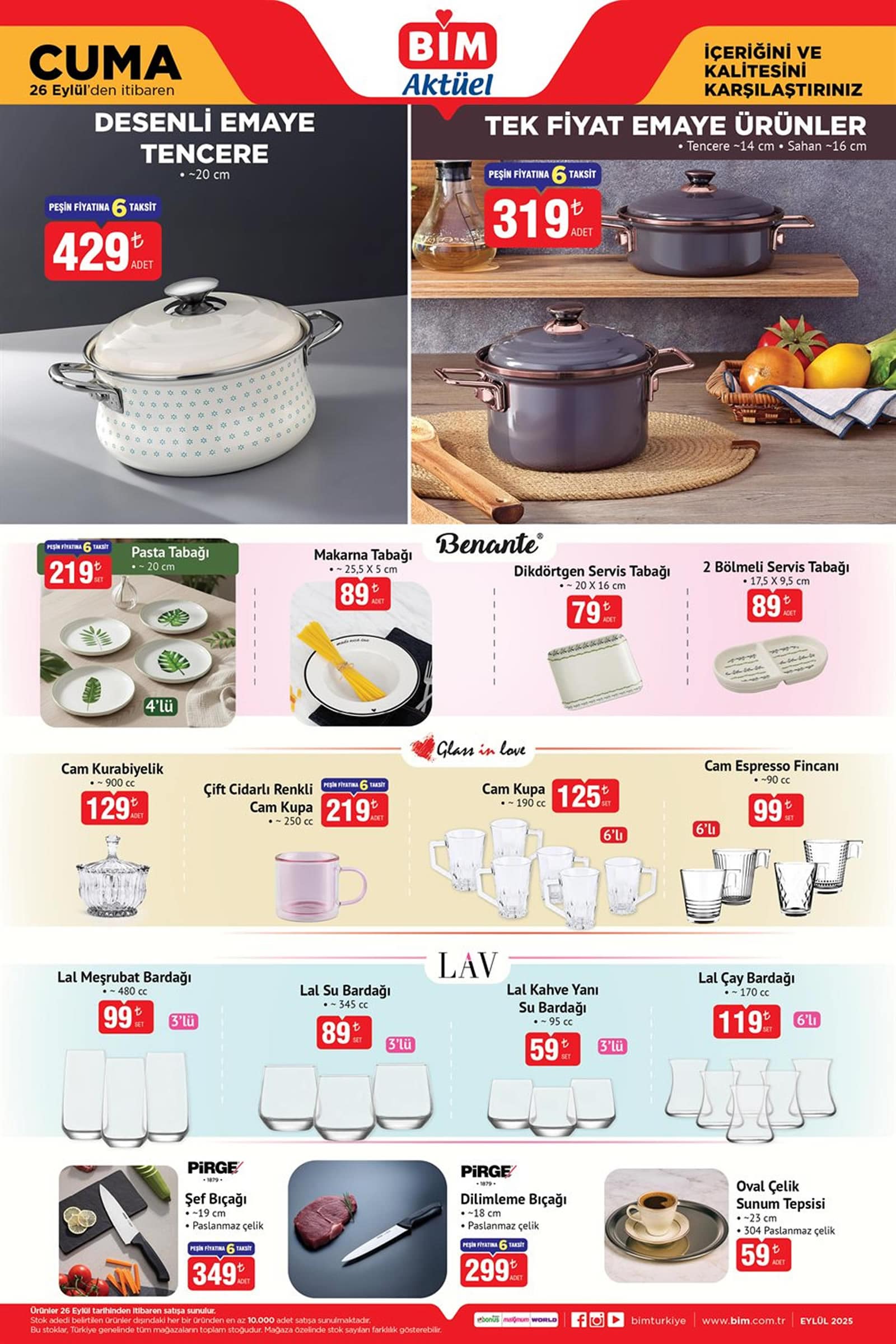 BİM 26 Eylül 2025 Kataloğu