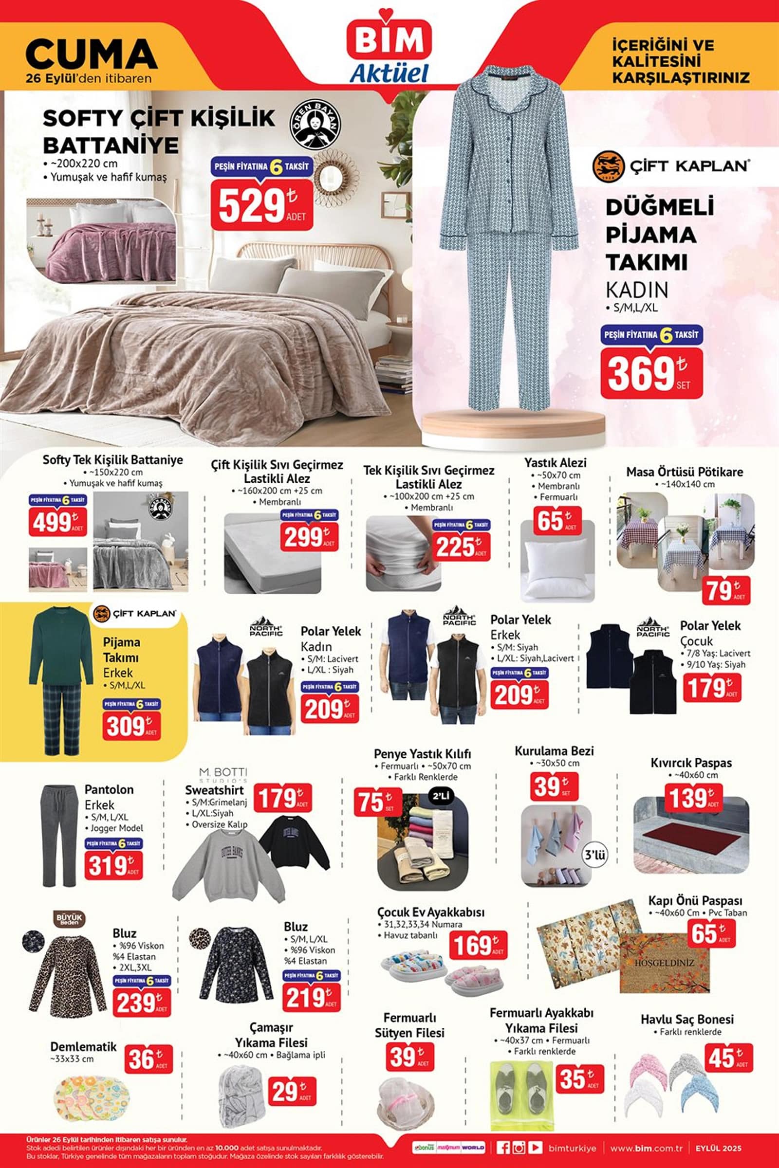 BİM 26 Eylül 2025 Kataloğu