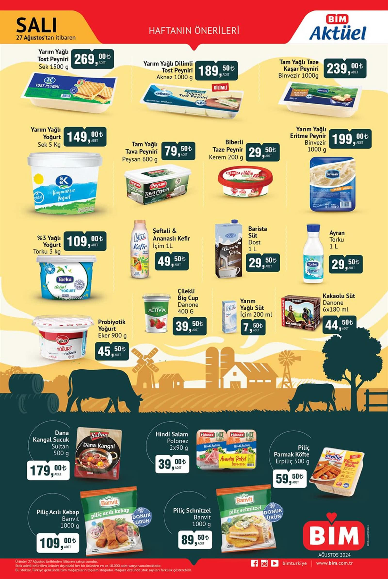 BİM 27 Ağustos 2024 Aktüel Ürünler Kataloğu