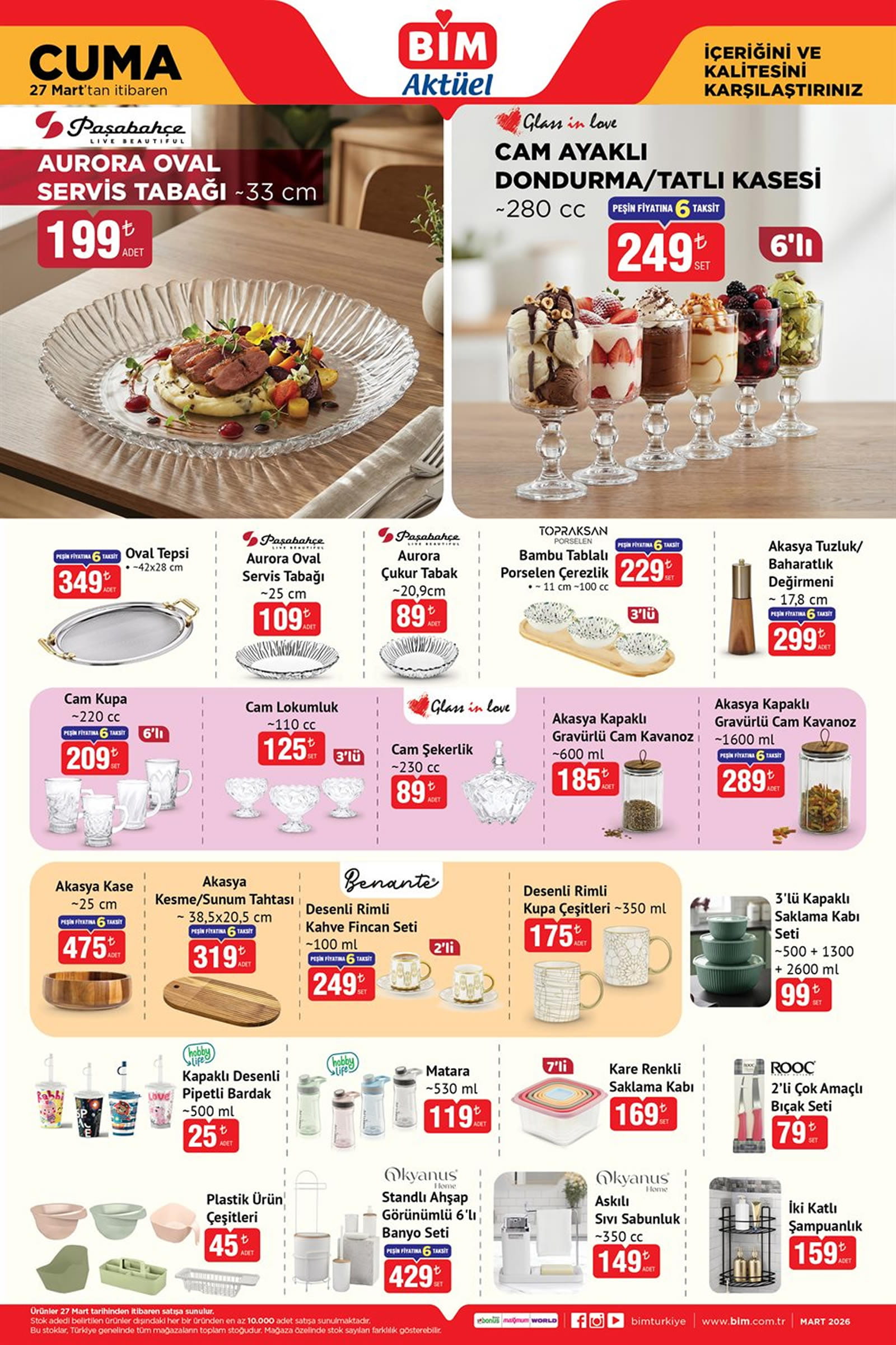 BİM 27 Mart 2026 Kataloğu