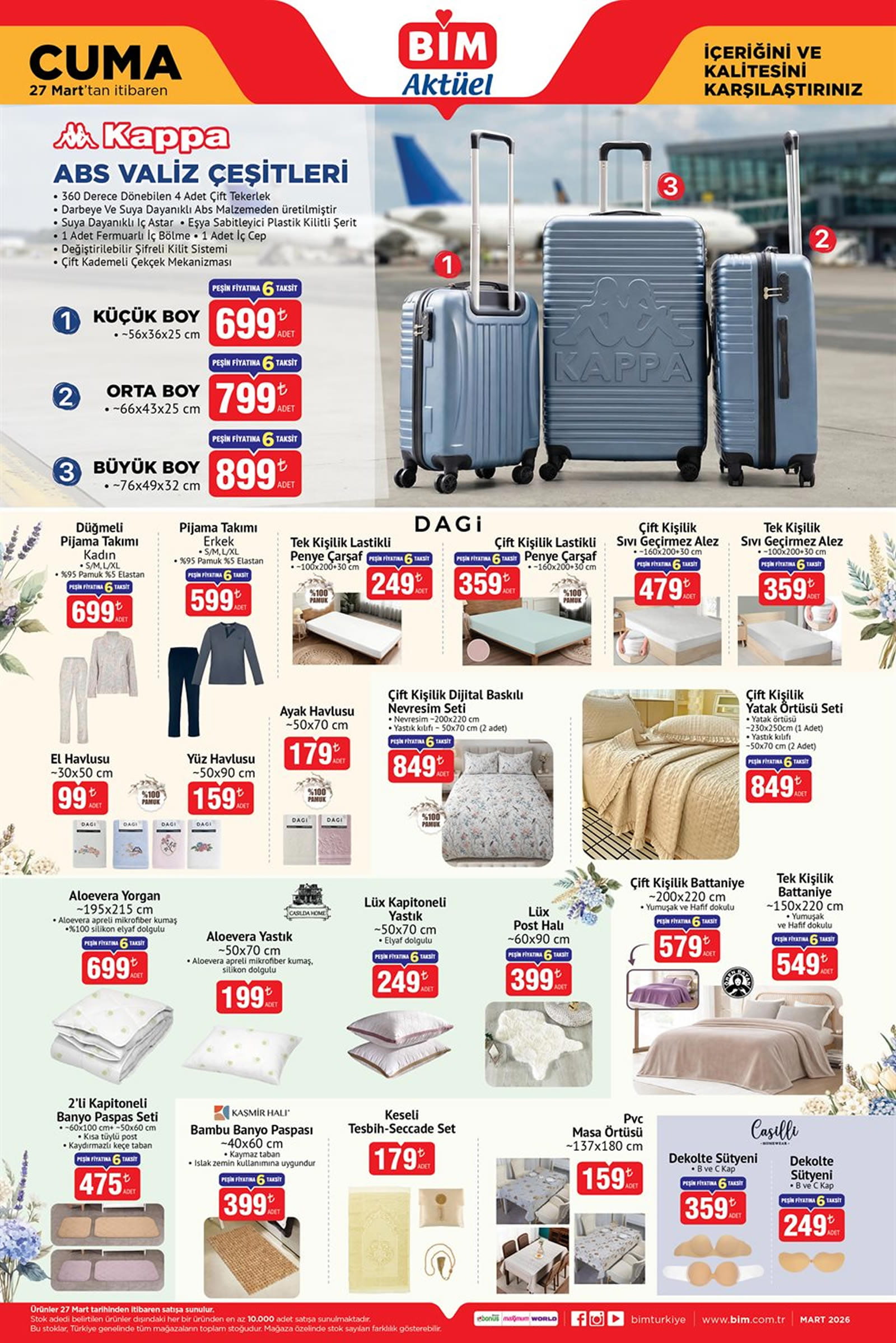 BİM 27 Mart 2026 Kataloğu