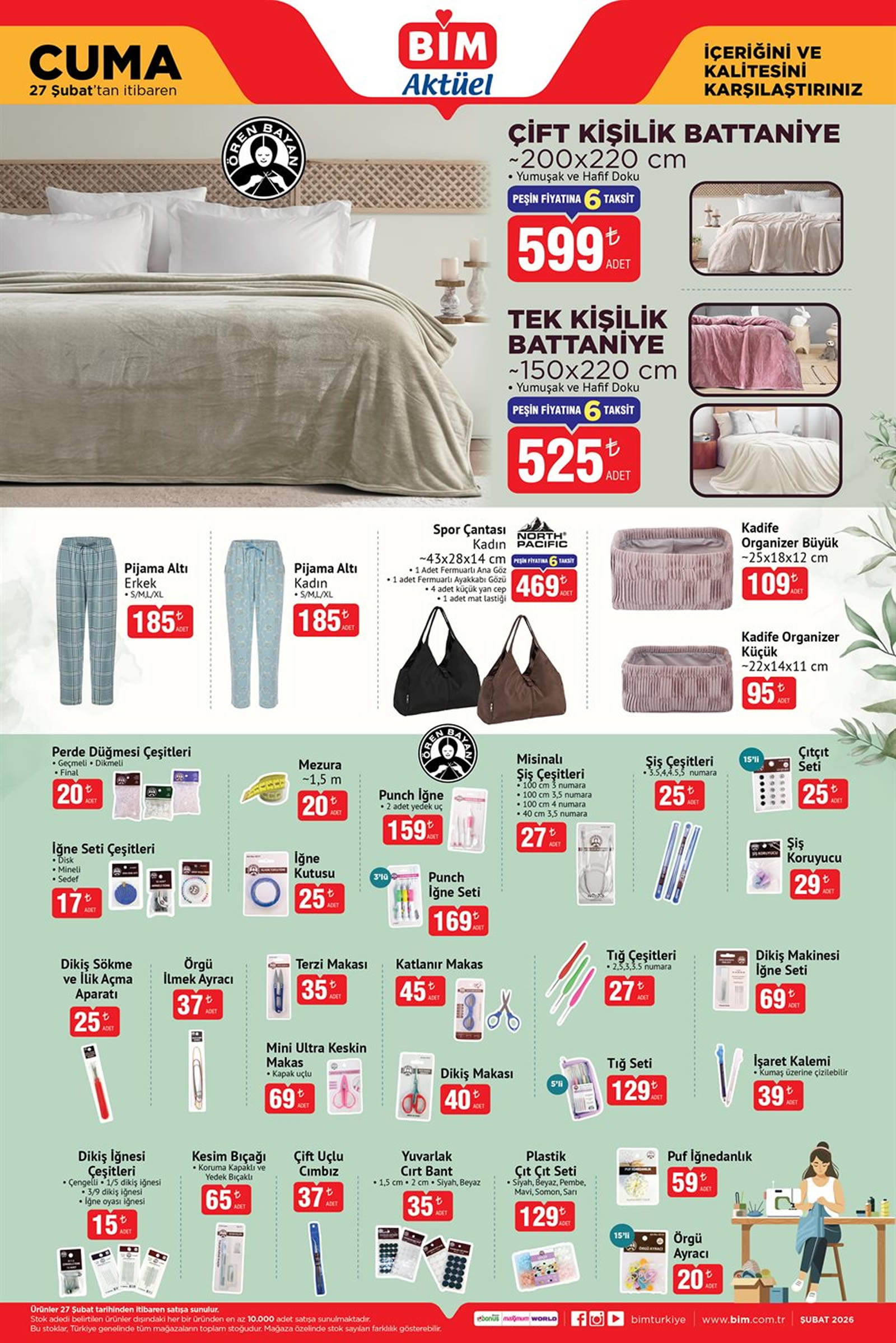 BİM 27 Şubat 2026 Kataloğu