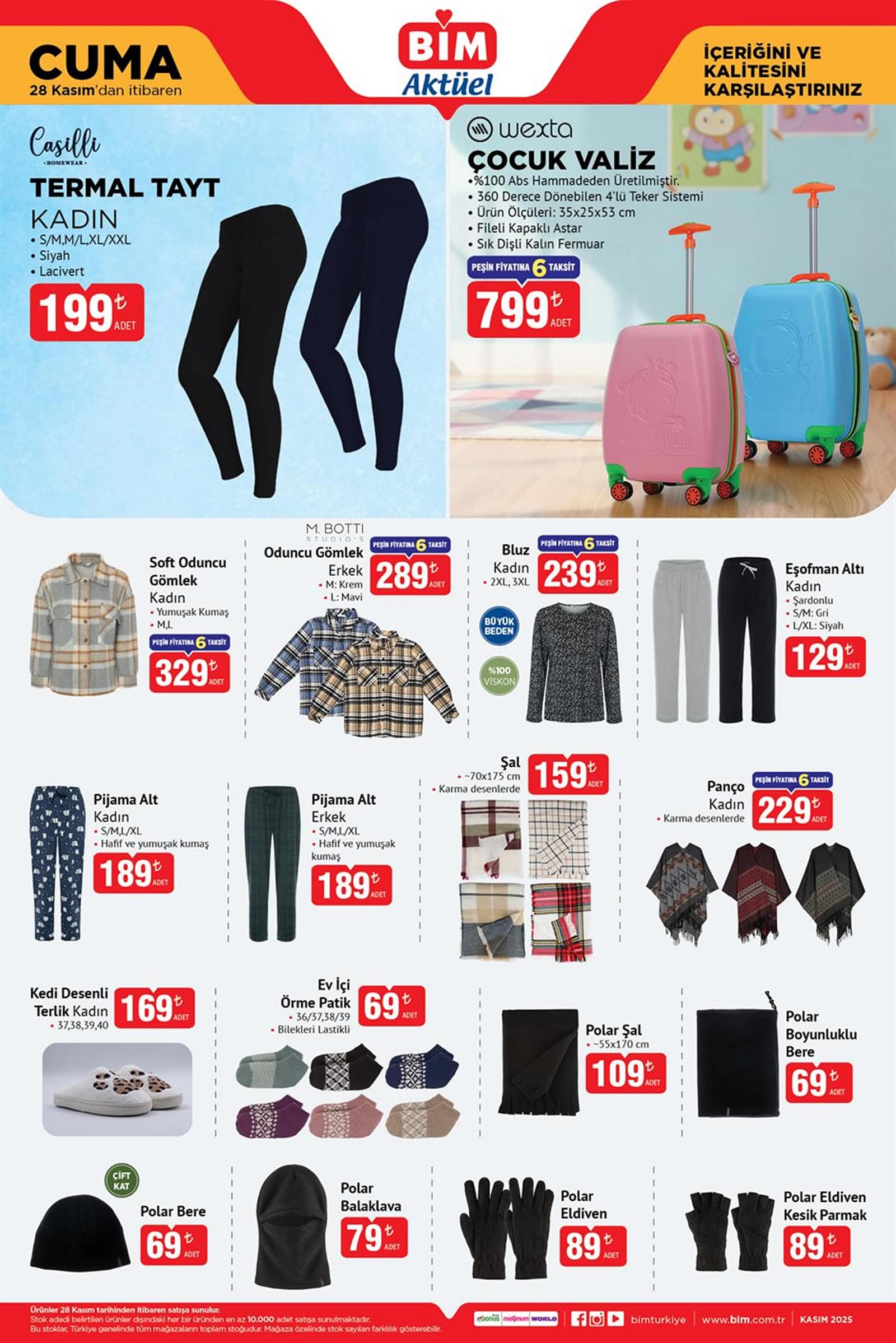 BİM 28 Kasım 2025 Kataloğu