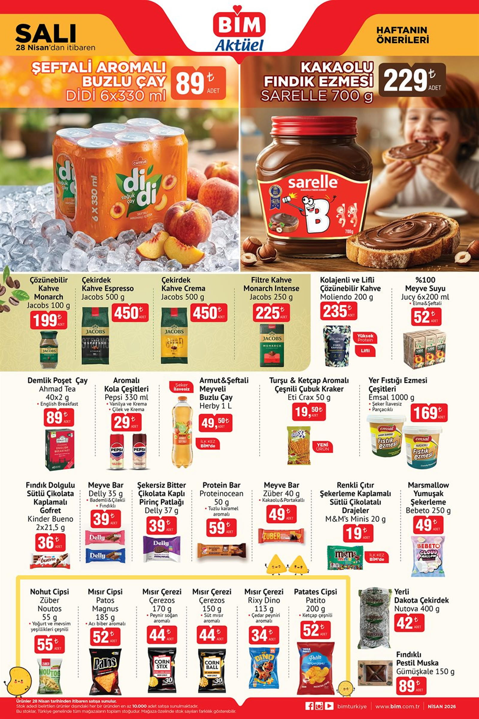 BİM 28 Nisan 2026 Aktüel Ürünler Kataloğu
