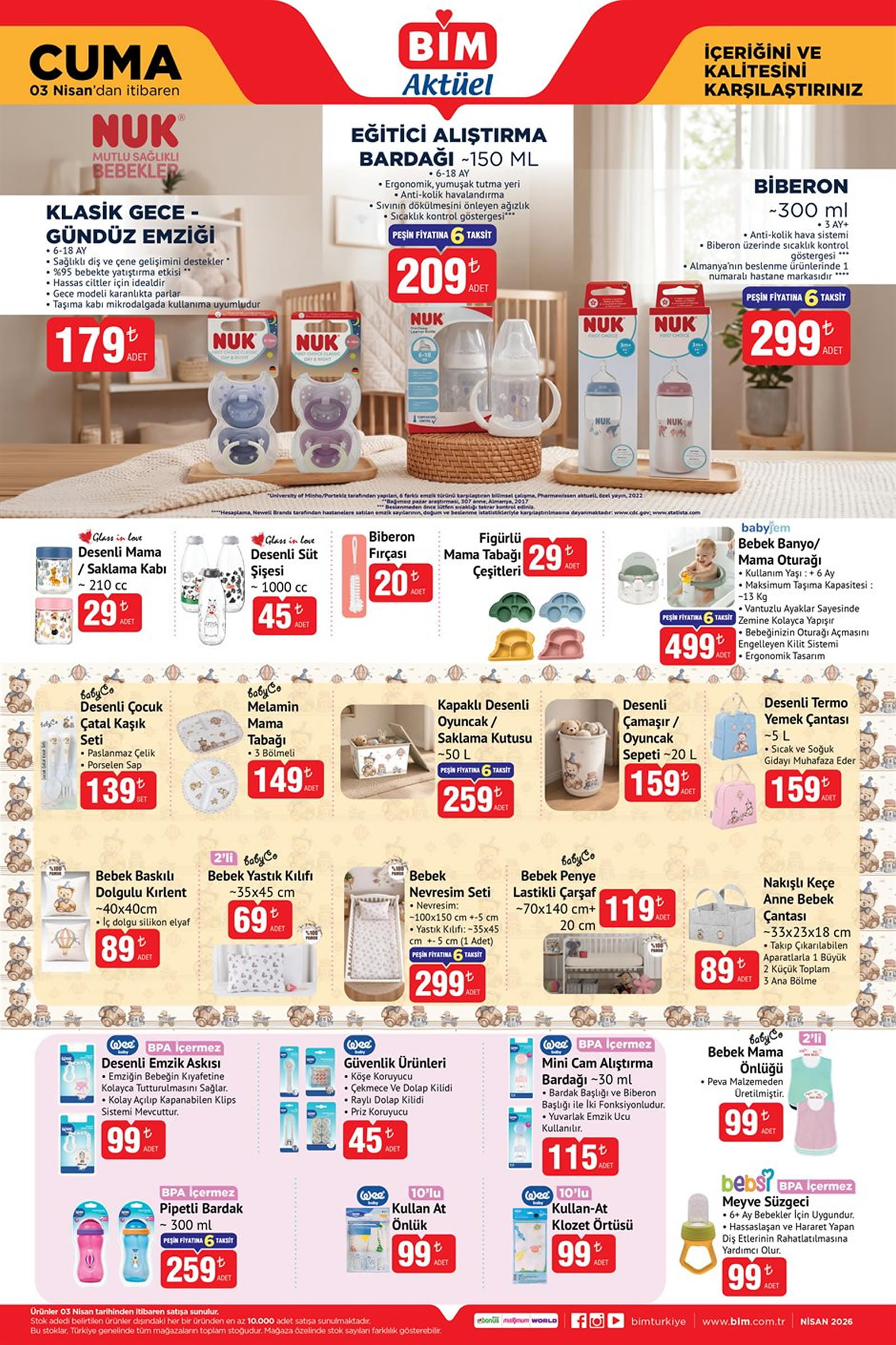 BİM 3 Nisan 2026 Kataloğu