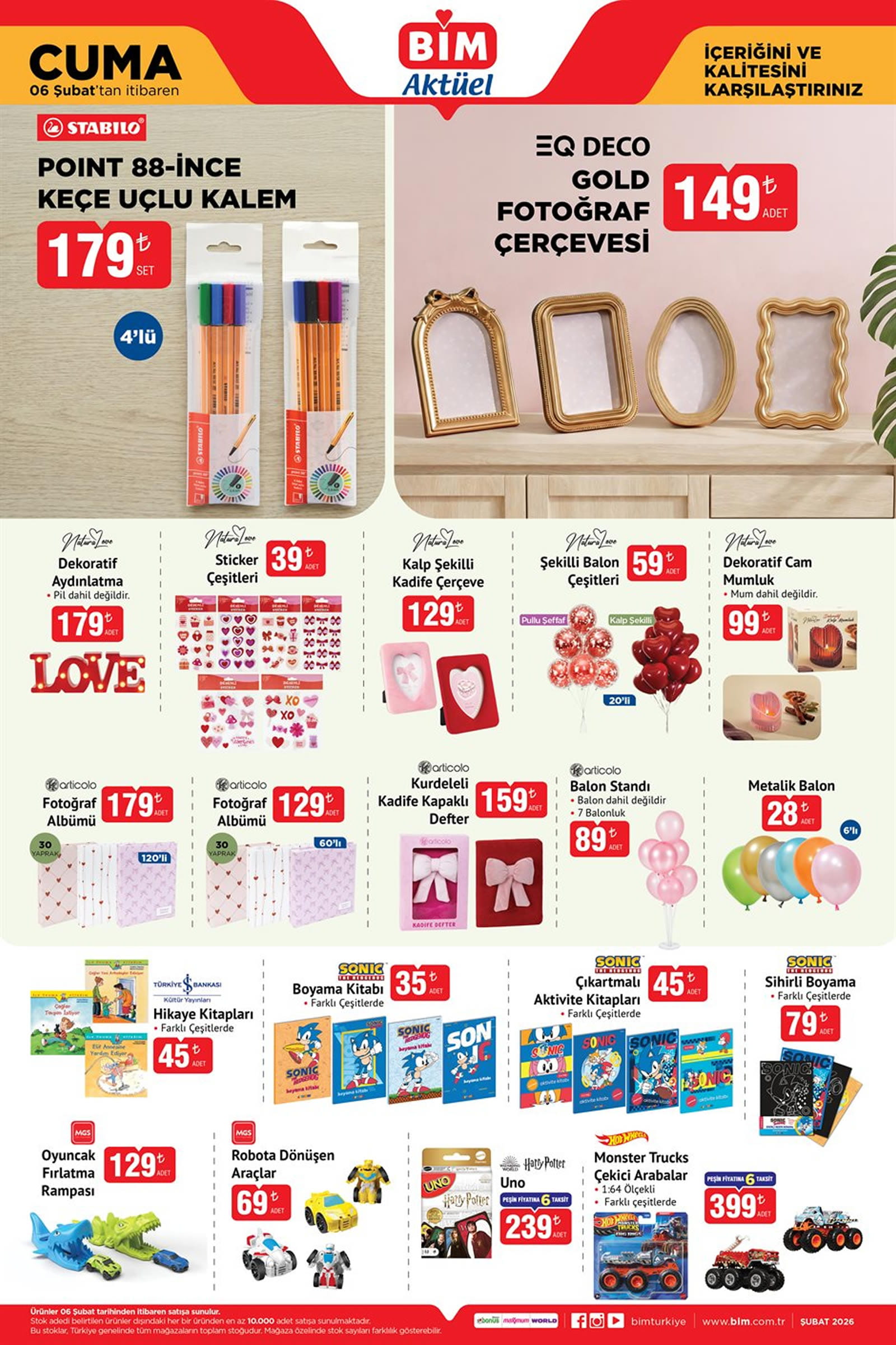 BİM 6 Şubat 2026 Kataloğu