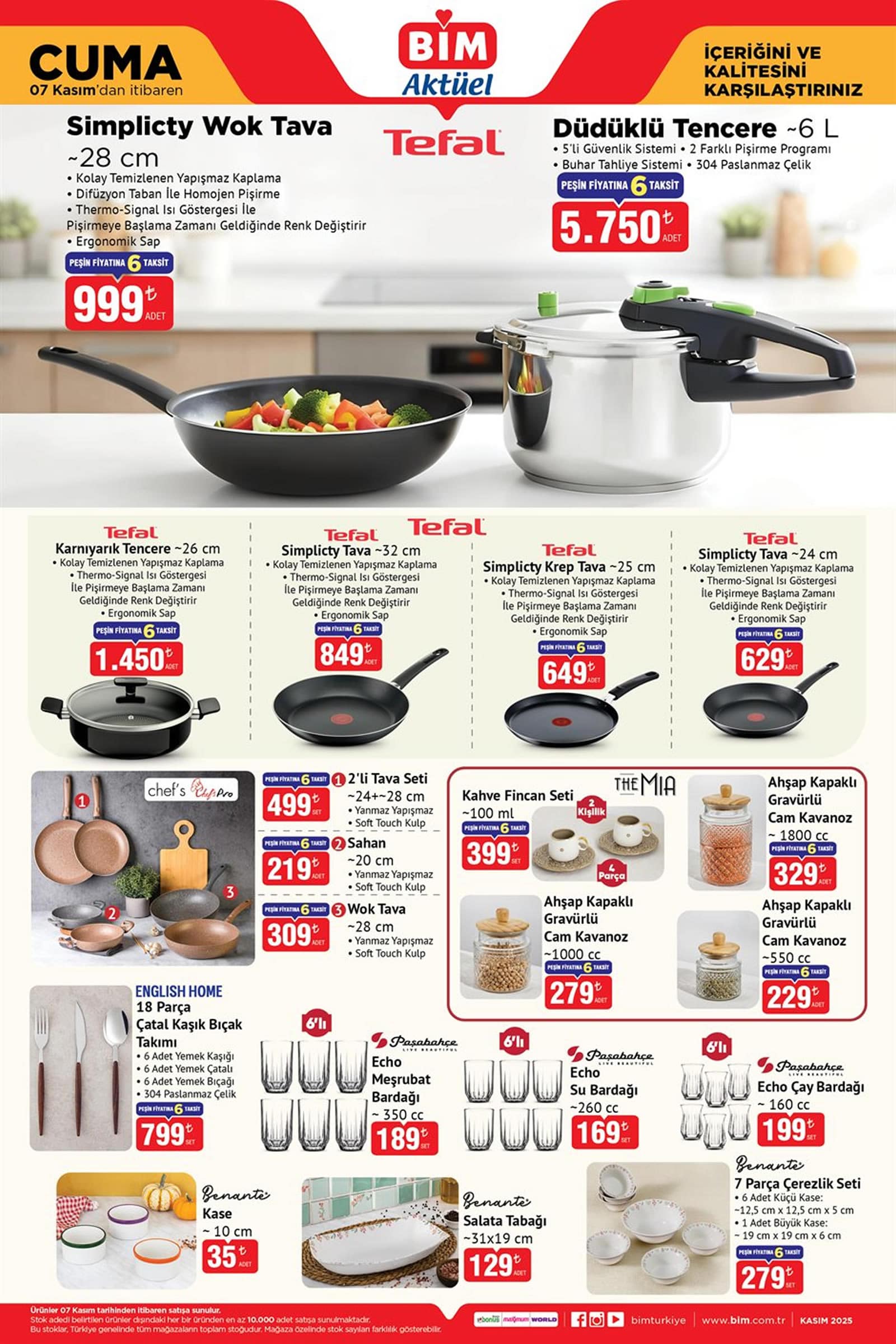 BİM 7 Kasım 2025 Kataloğu