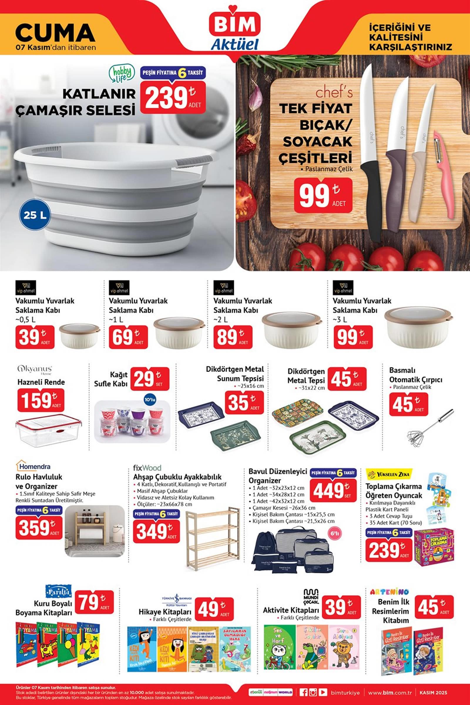BİM 7 Kasım 2025 Kataloğu
