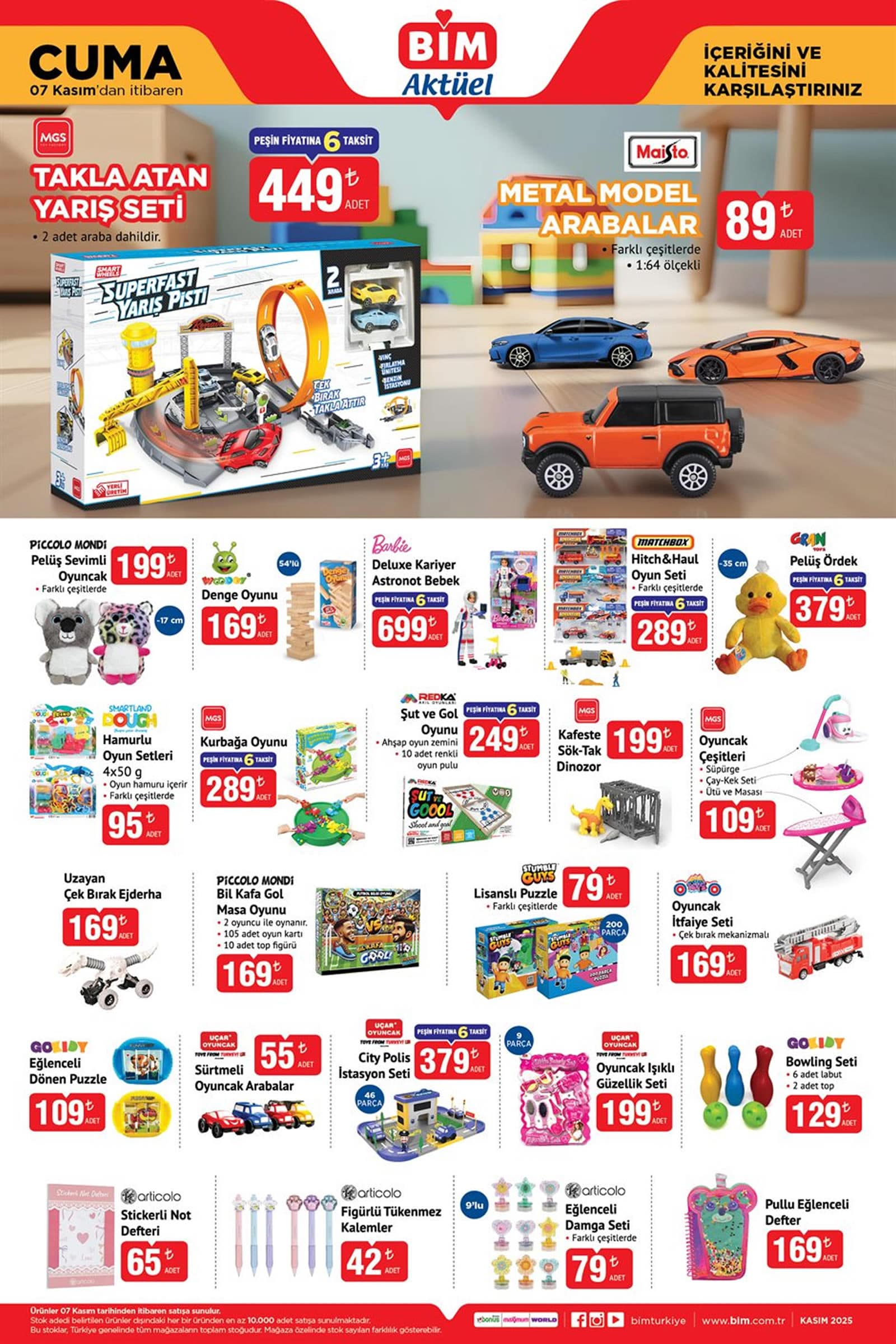 BİM 7 Kasım 2025 Kataloğu