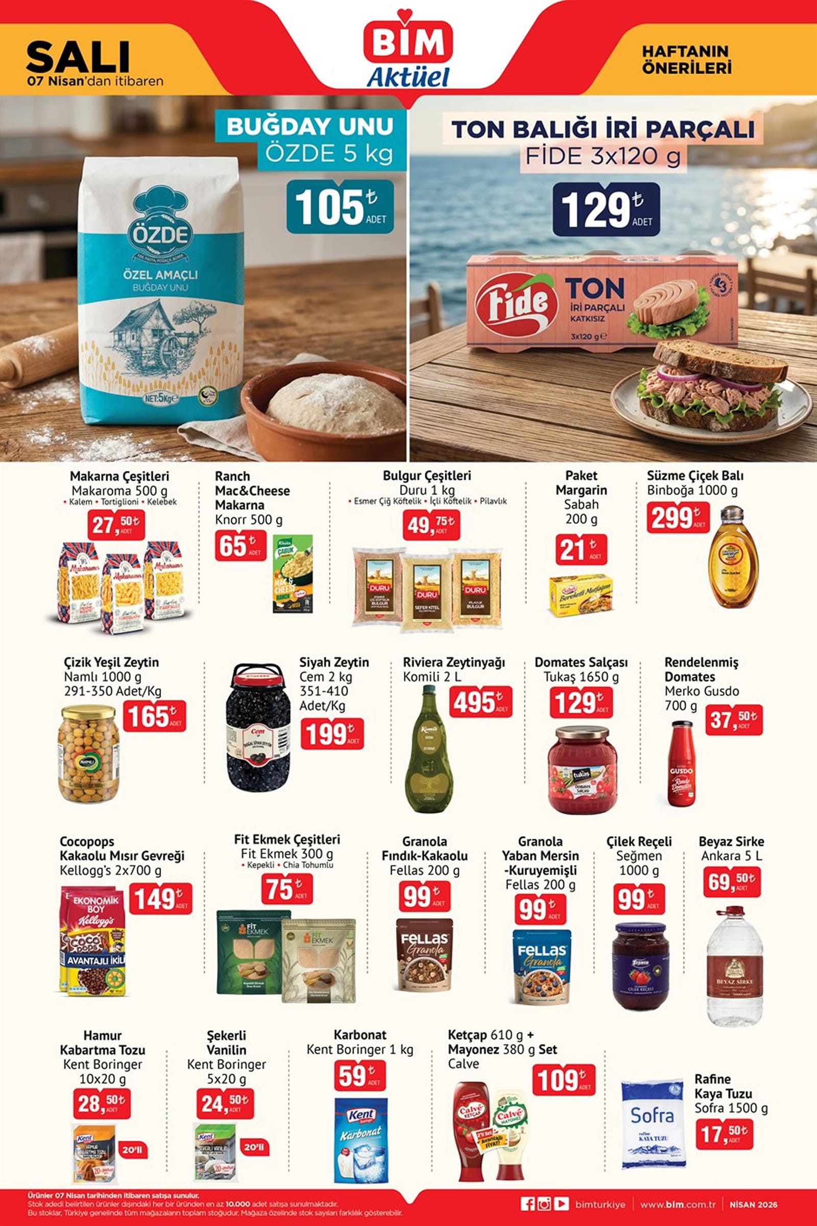BİM 7 Nisan 2026 Aktüel Ürünler Kataloğu