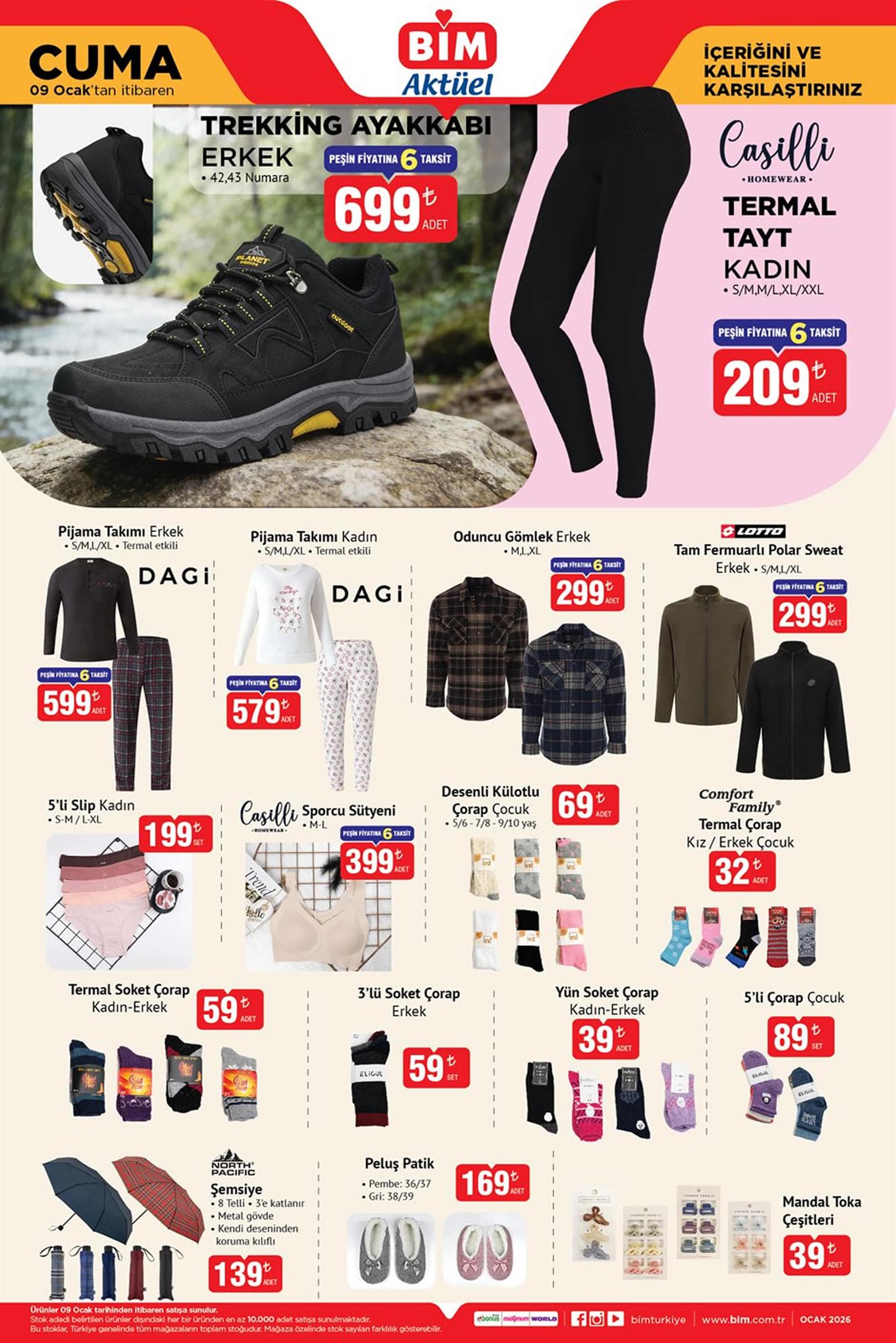 BİM 9 Ocak 2026 Kataloğu