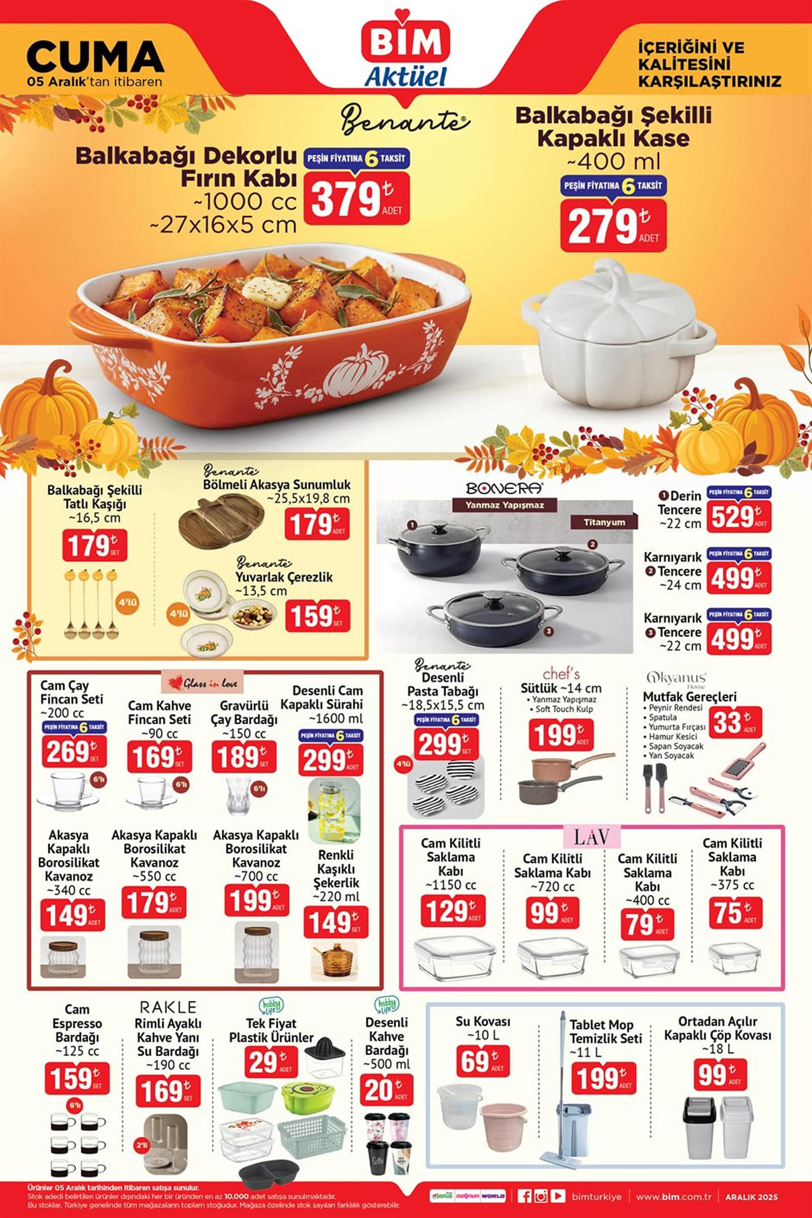 BİM 5 Aralık 2025 Aktüel Ürünler Kataloğu