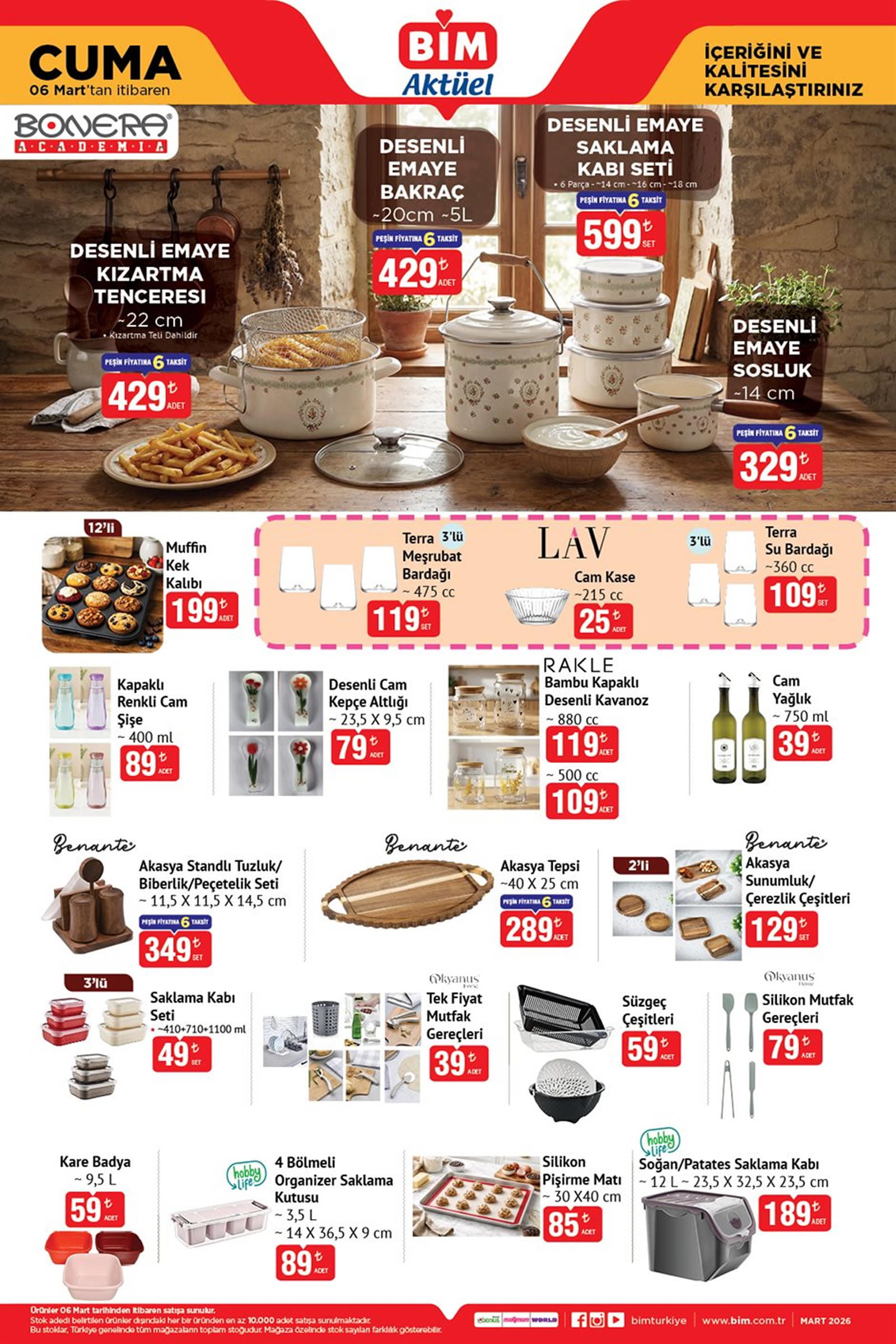 BİM 6 Mart 2026 Aktüel Ürünler Kataloğu