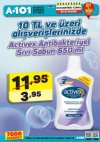 A101 21 Nisan - 27 Nisan 2018 Kataloğu - Activex Antibakteriyel Sıvı Sabun