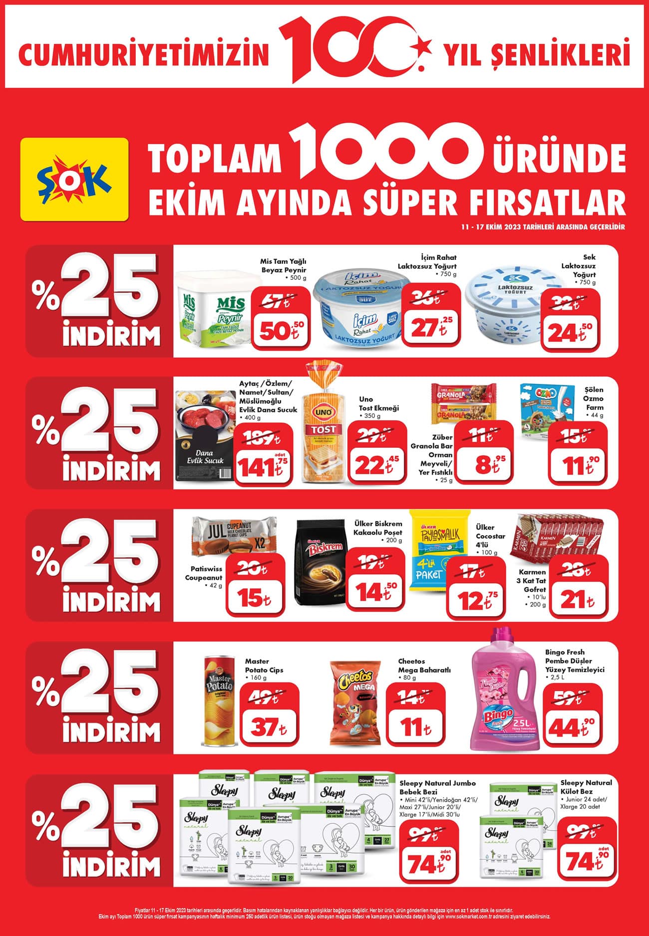 ŞOK 11 - 17 Ekim 2023 kataloğu