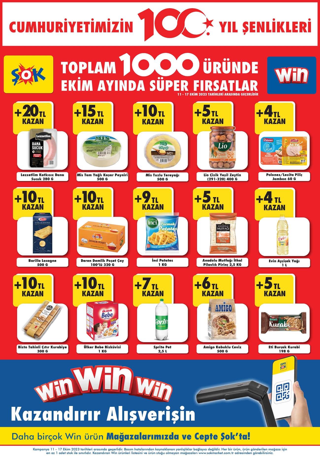 ŞOK 11 Ekim 2023 win broşürü