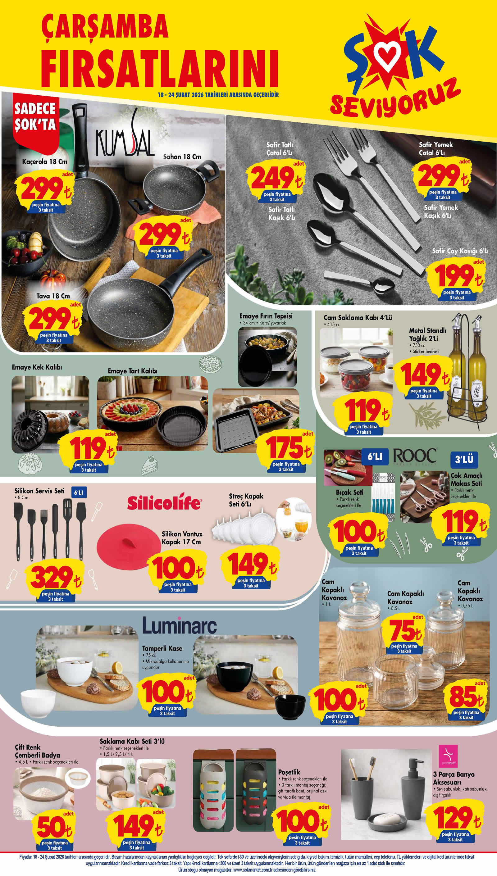 ŞOK 18 Şubat 2026 Aktüel Ürünler Kataloğu