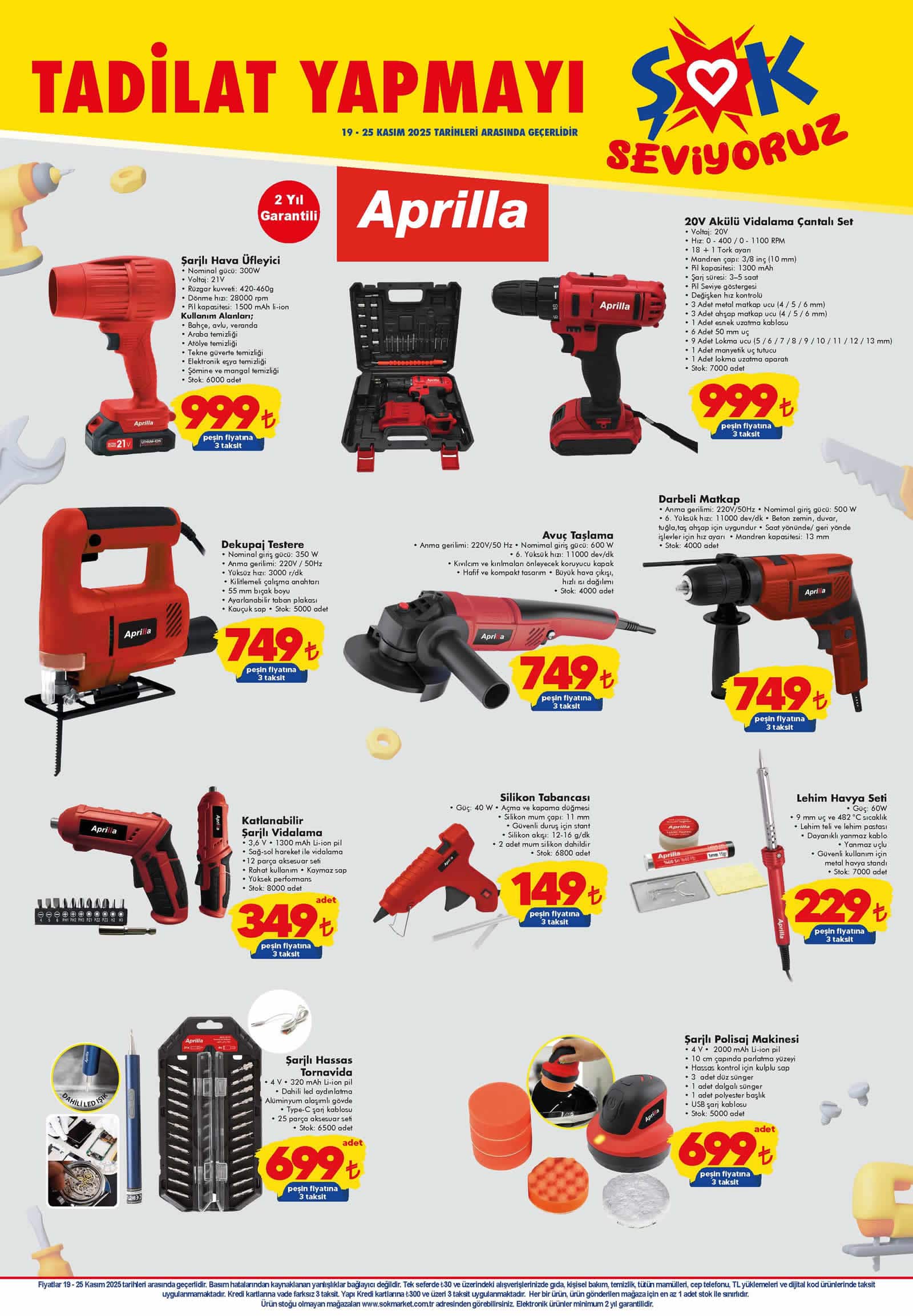 ŞOK 19 Kasım 2025 Aktüel Ürünler Kataloğu
