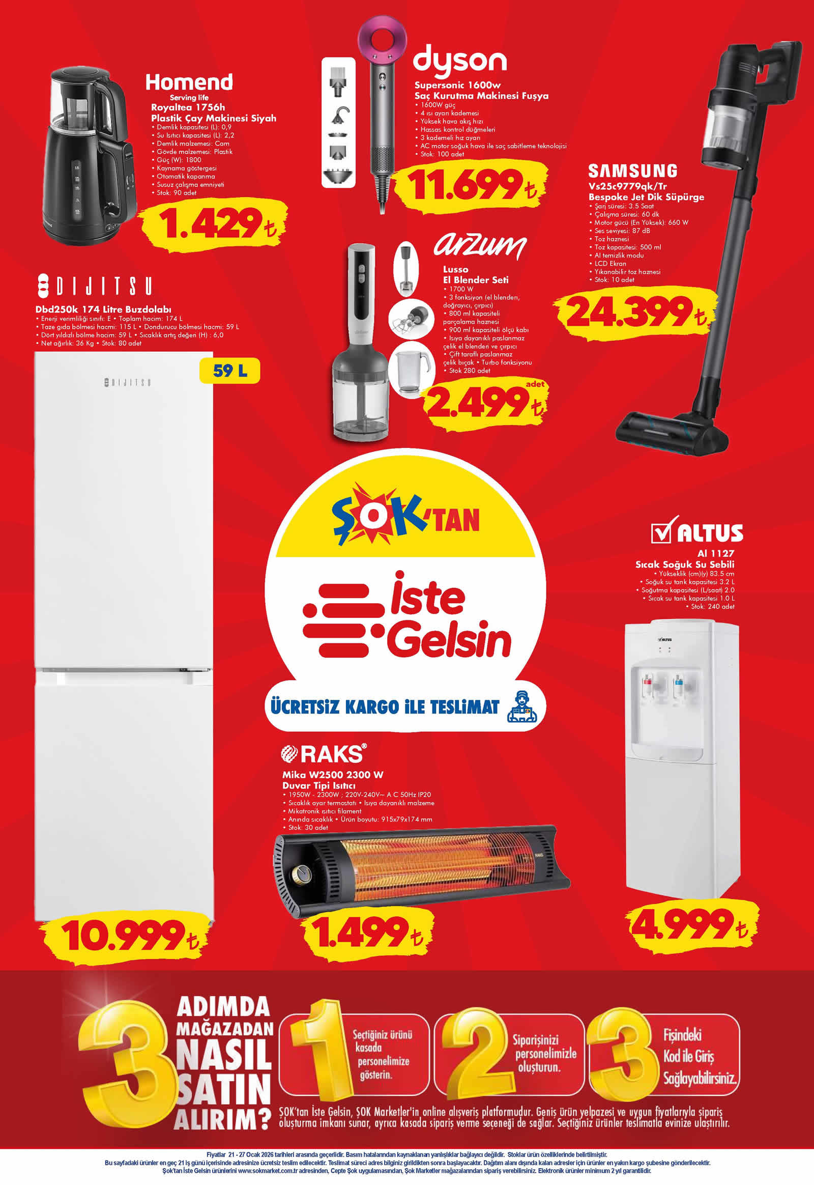 ŞOK 21 Ocak 2026 Kataloğu