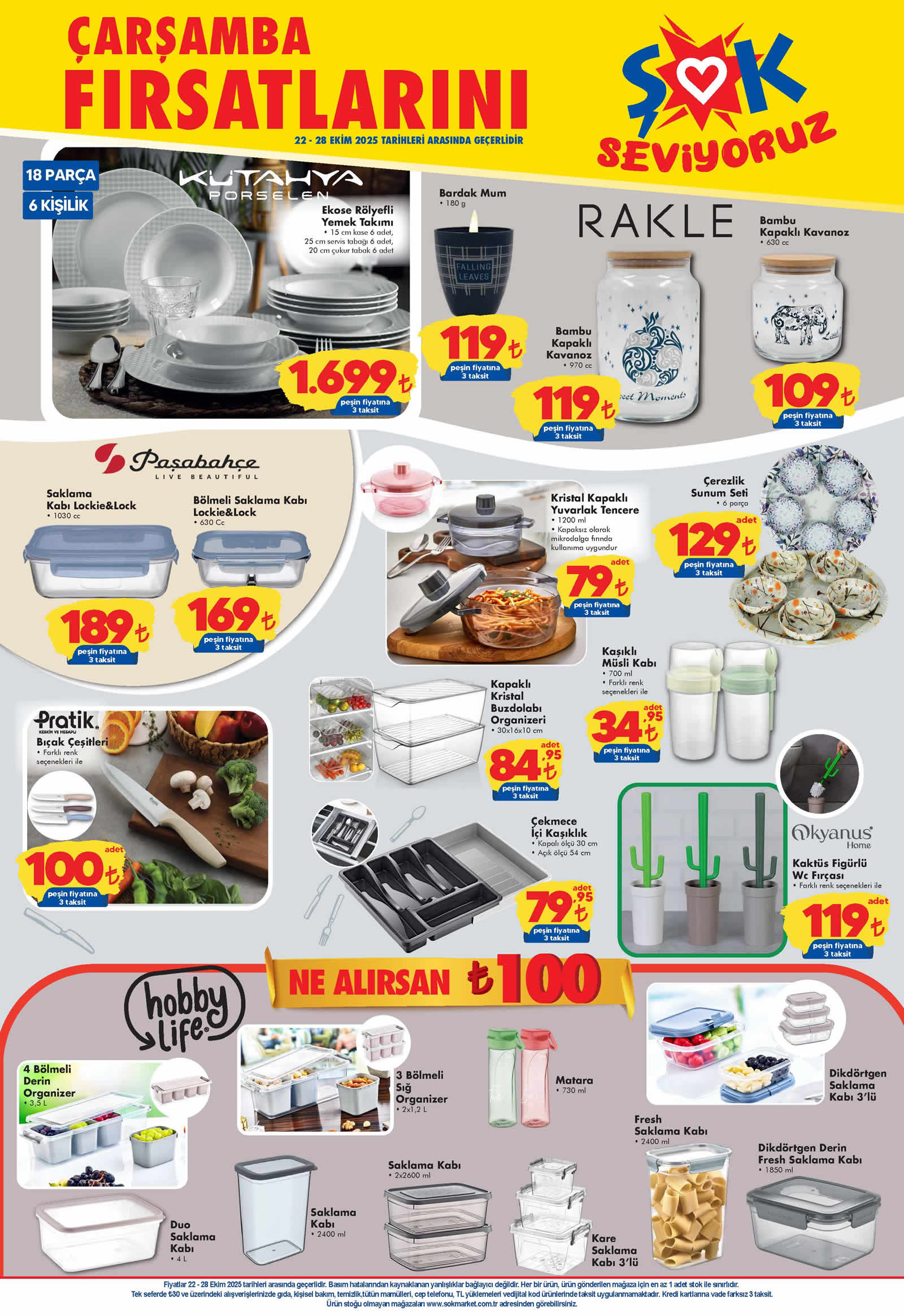 ŞOK 22 Ekim 2025 Aktüel Ürünler Kataloğu