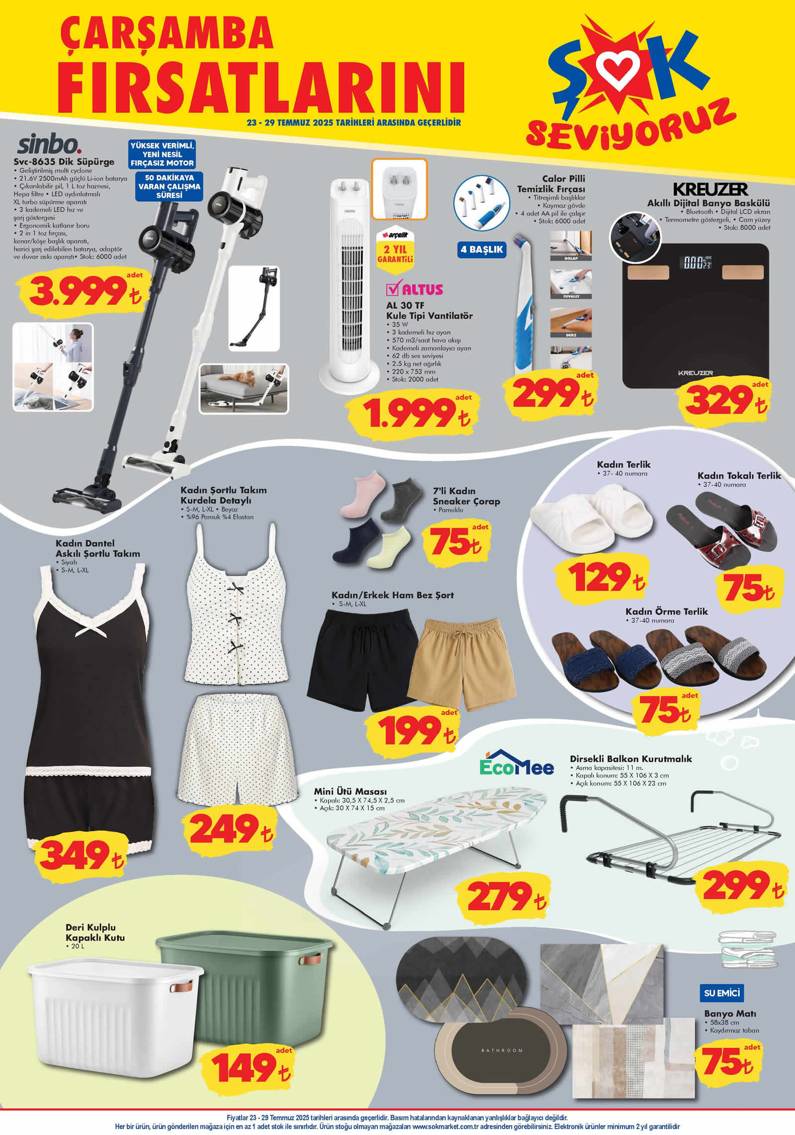 ŞOK 23 Temmuz 2025 Aktüel Ürünler Kataloğu
