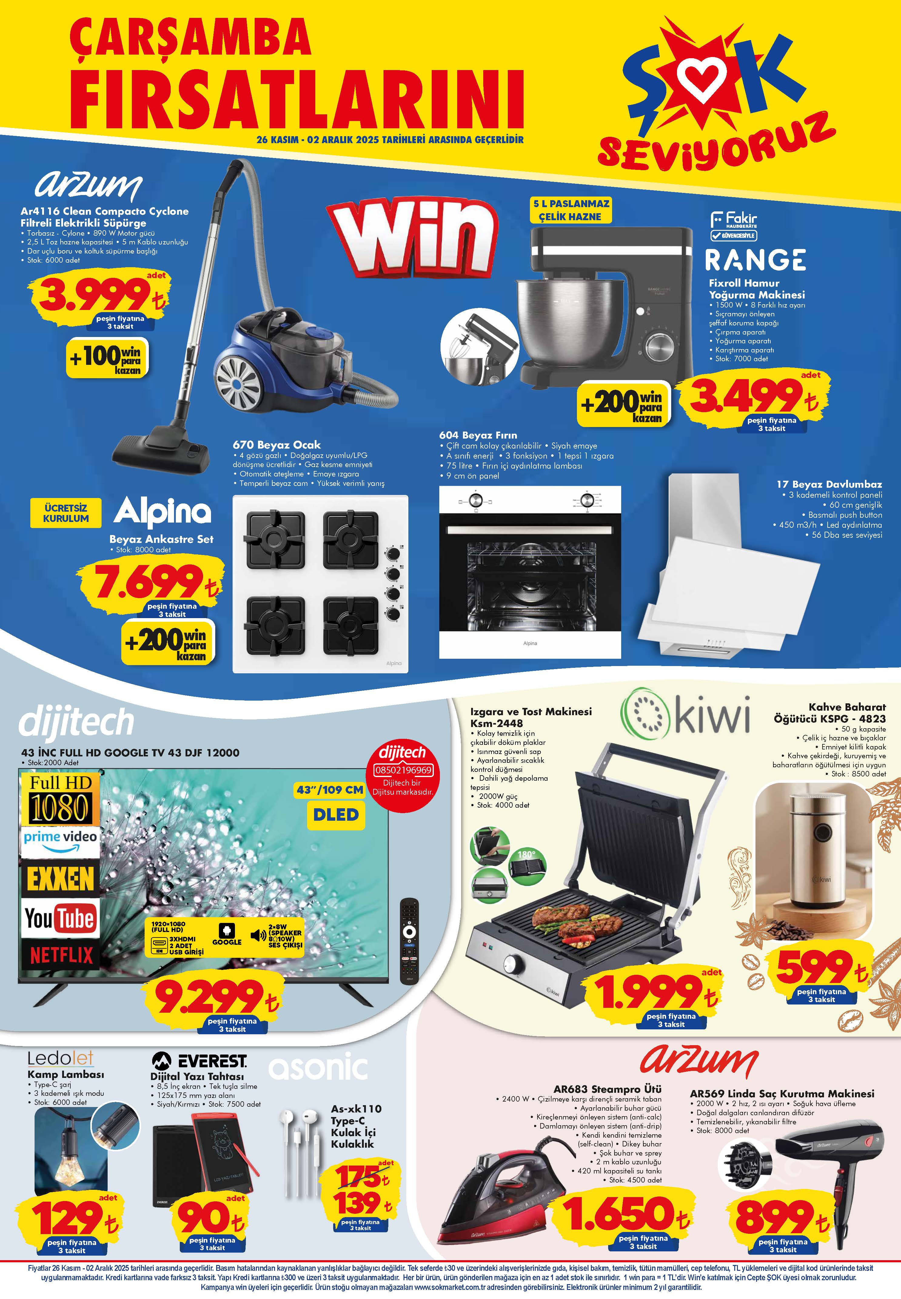 ŞOK 26 Kasım 2025 Aktüel Ürünler Kataloğu