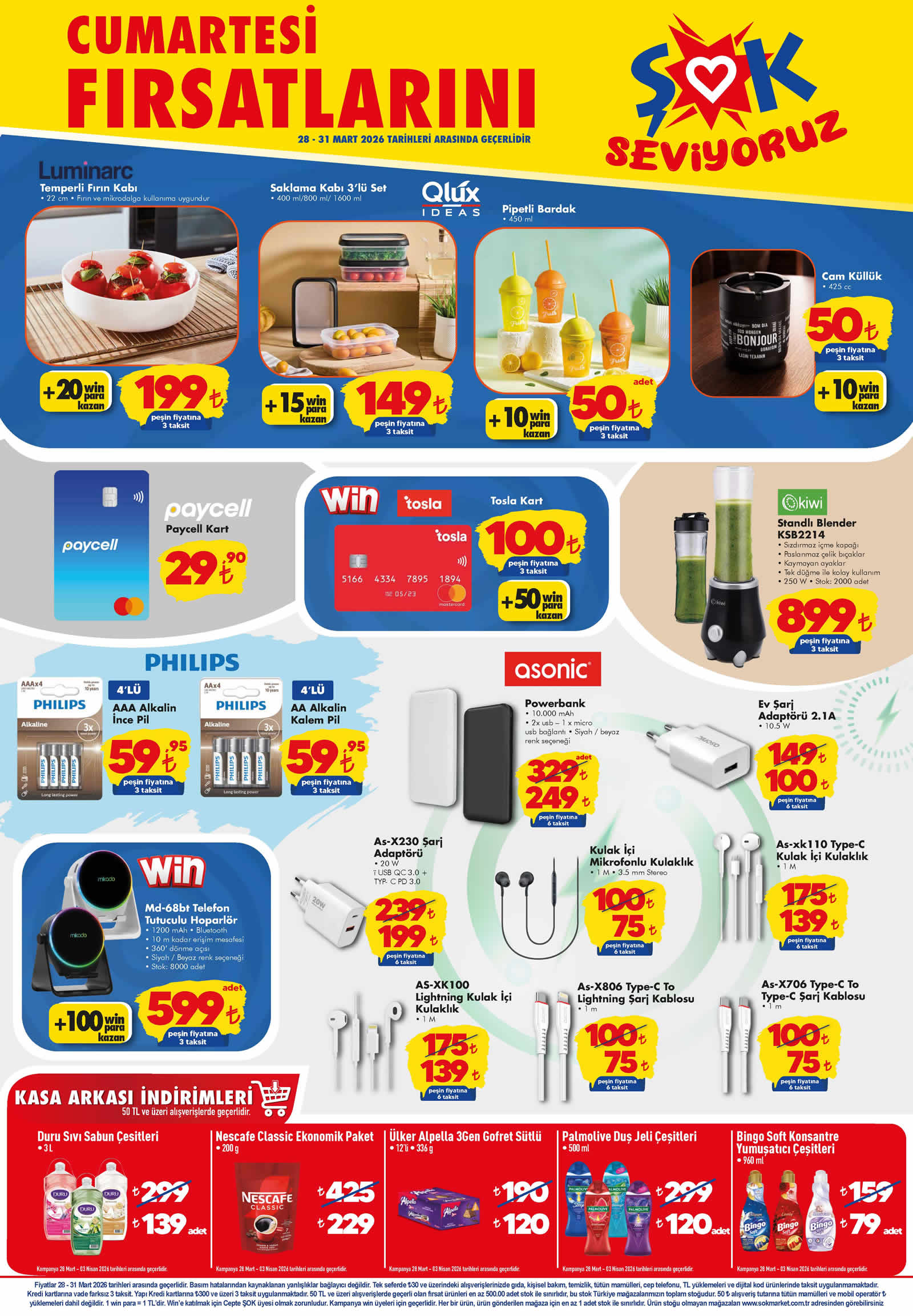 ŞOK 28 Mart 2026 Aktüel Ürünler Kataloğu