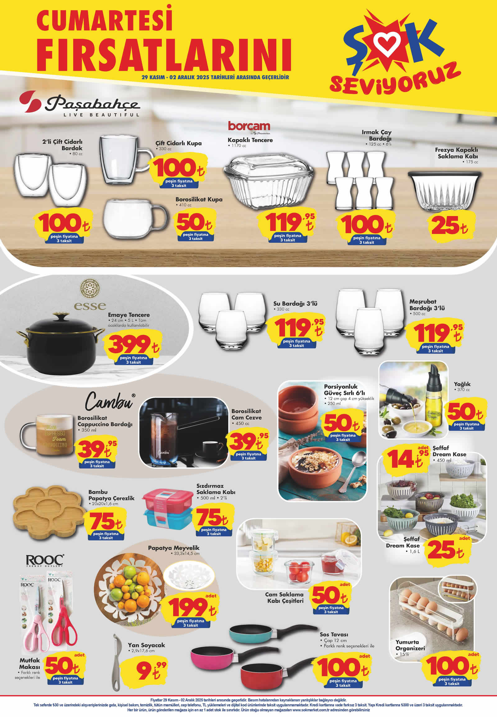 ŞOK 29 Kasım 2025 Aktüel Ürünler Kataloğu