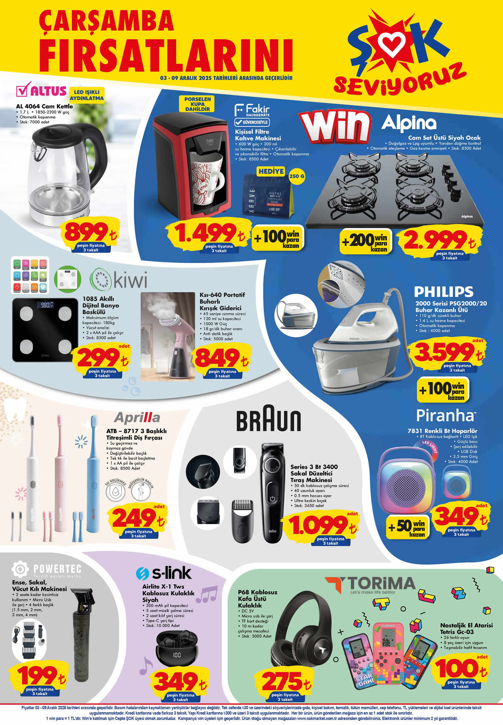 ŞOK 3 Aralık 2025 Aktüel Ürünler Kataloğu