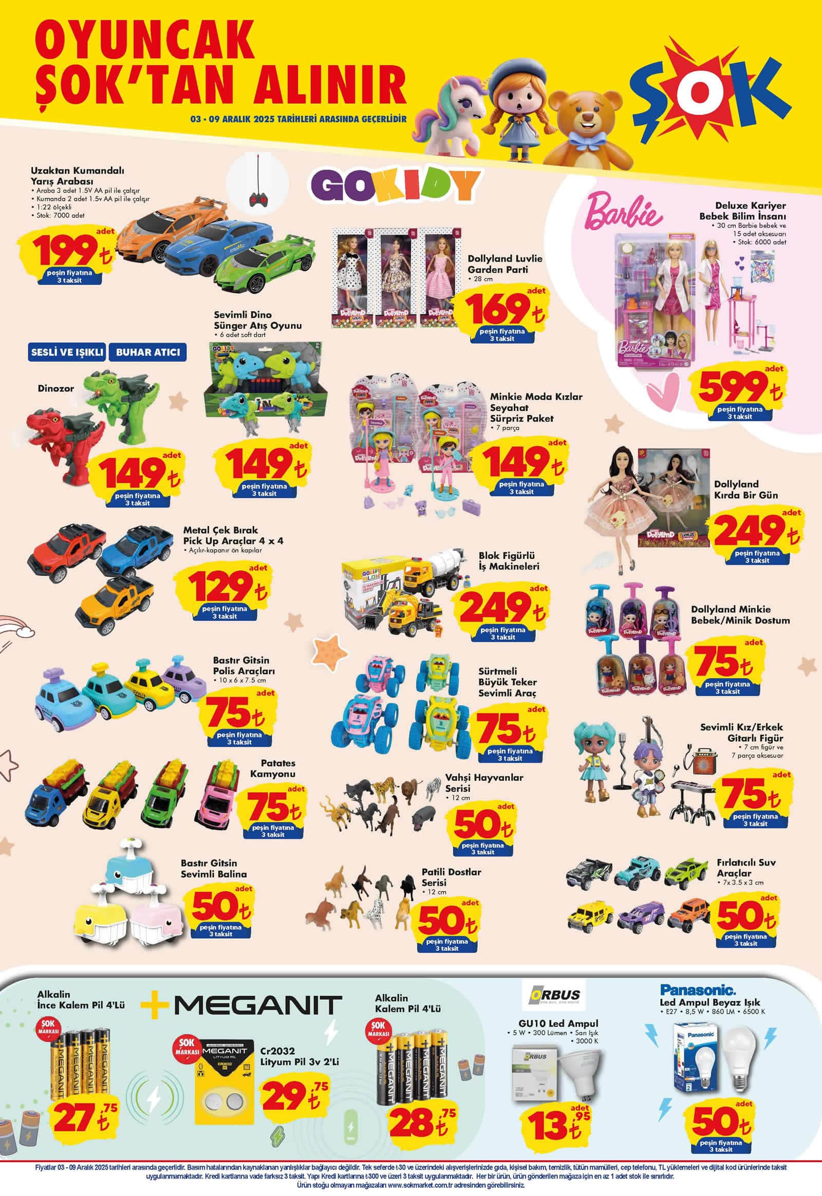 ŞOK 3 Aralık 2025 Kataloğu