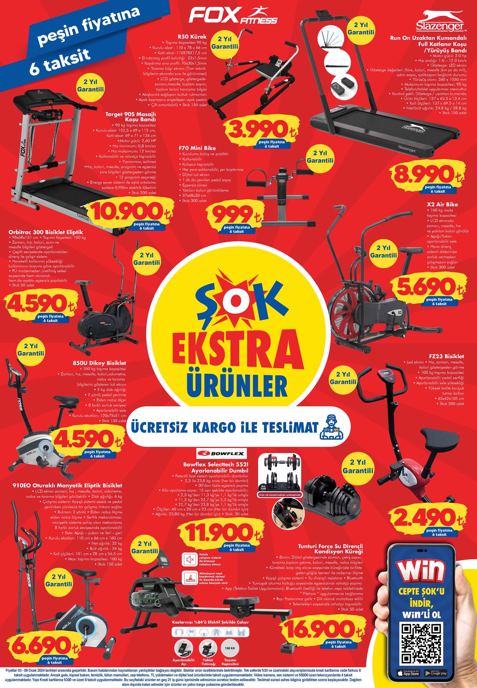ŞOK 3 Ocak 2024 ekstra ürünler