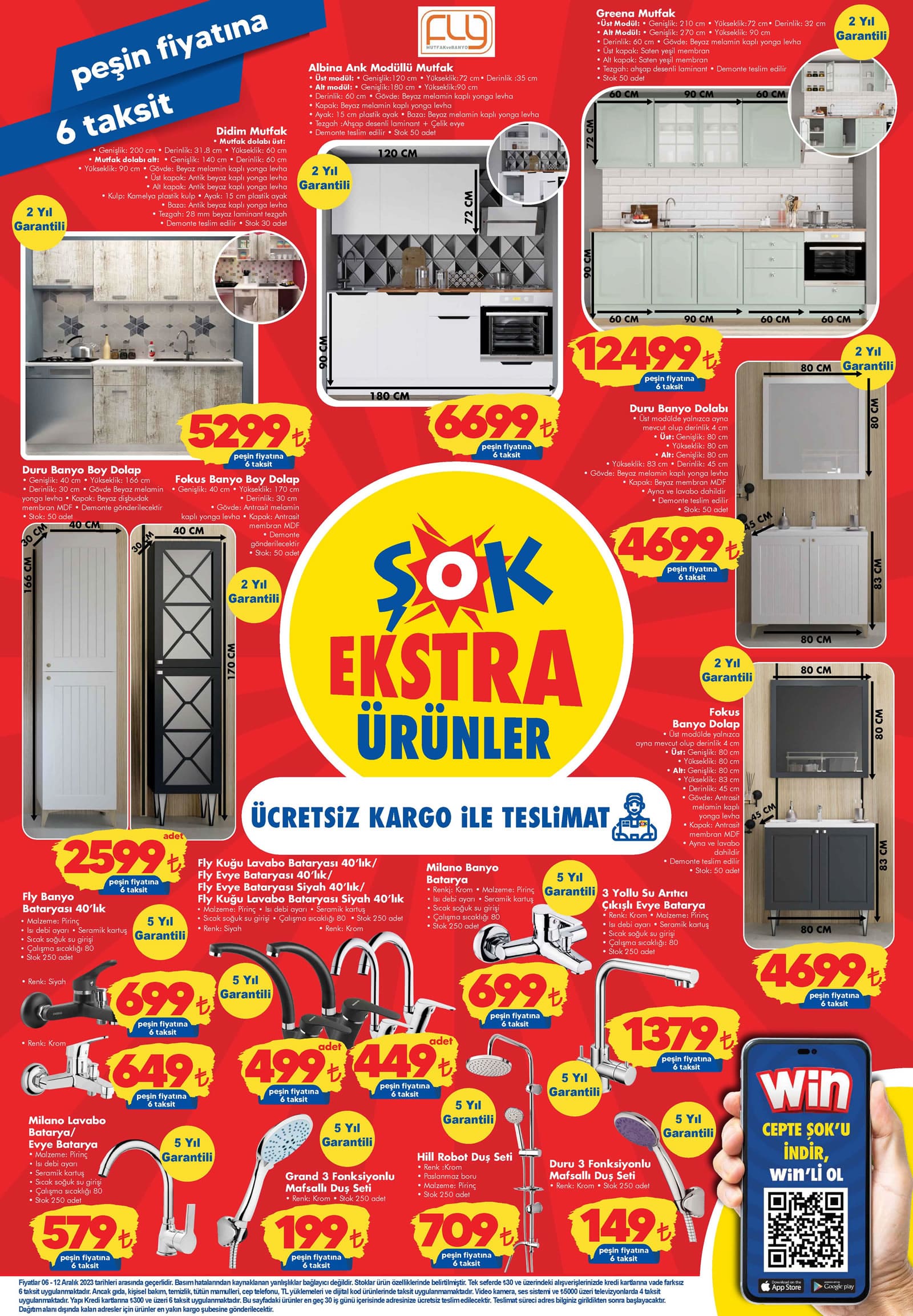 ŞOK 6 Aralık 2023 ekstra ürünler