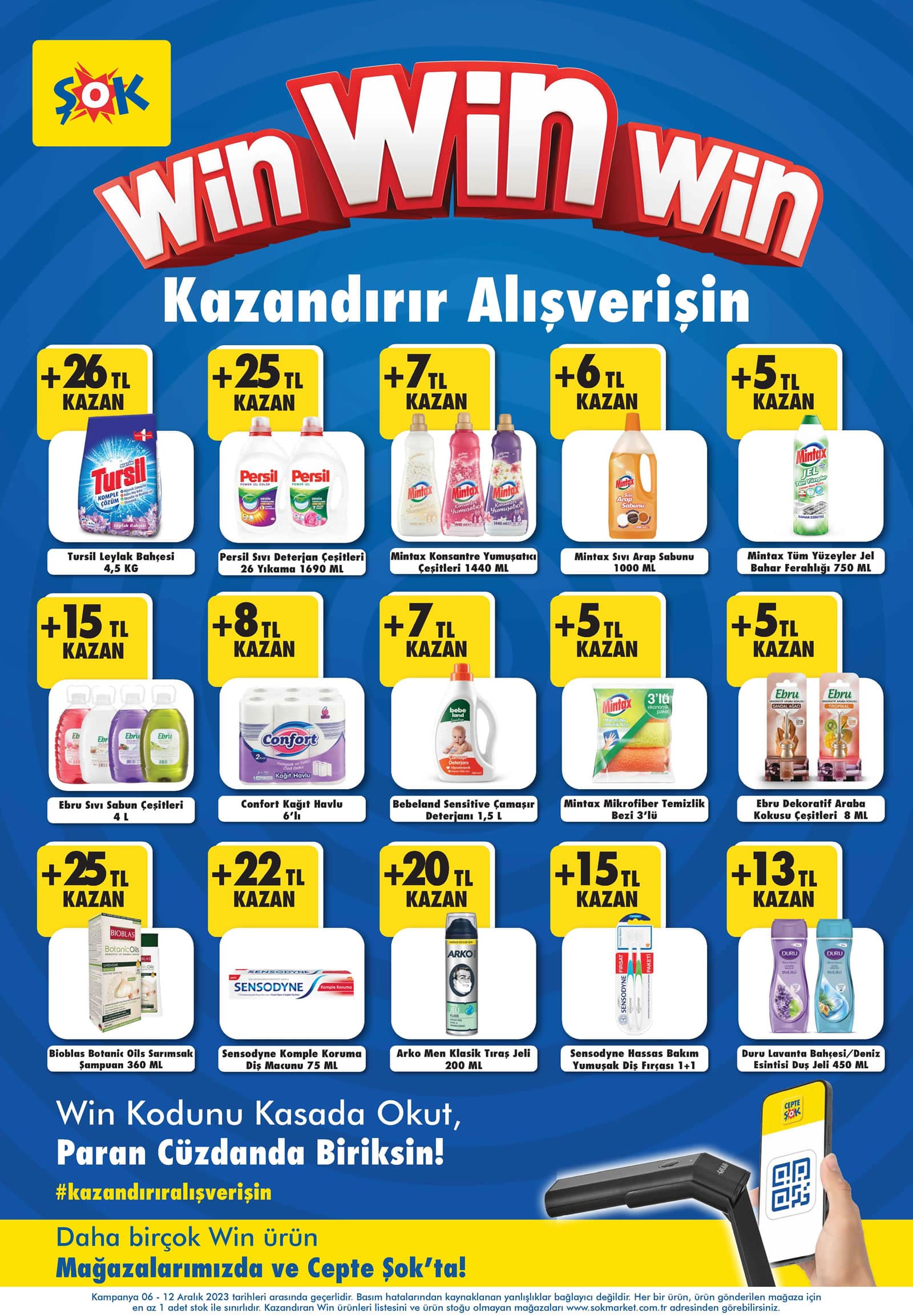 ŞOK 6 Aralık 2023 win broşürü