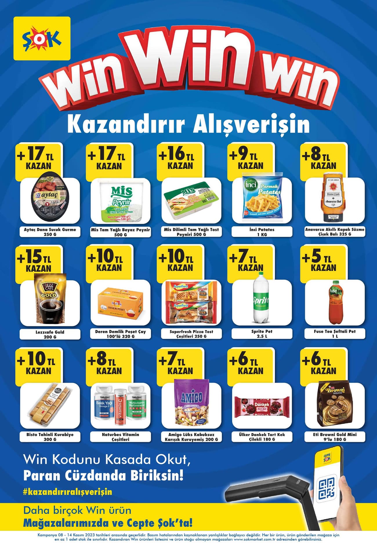 ŞOK 8 Kasım 2023 win broşürü