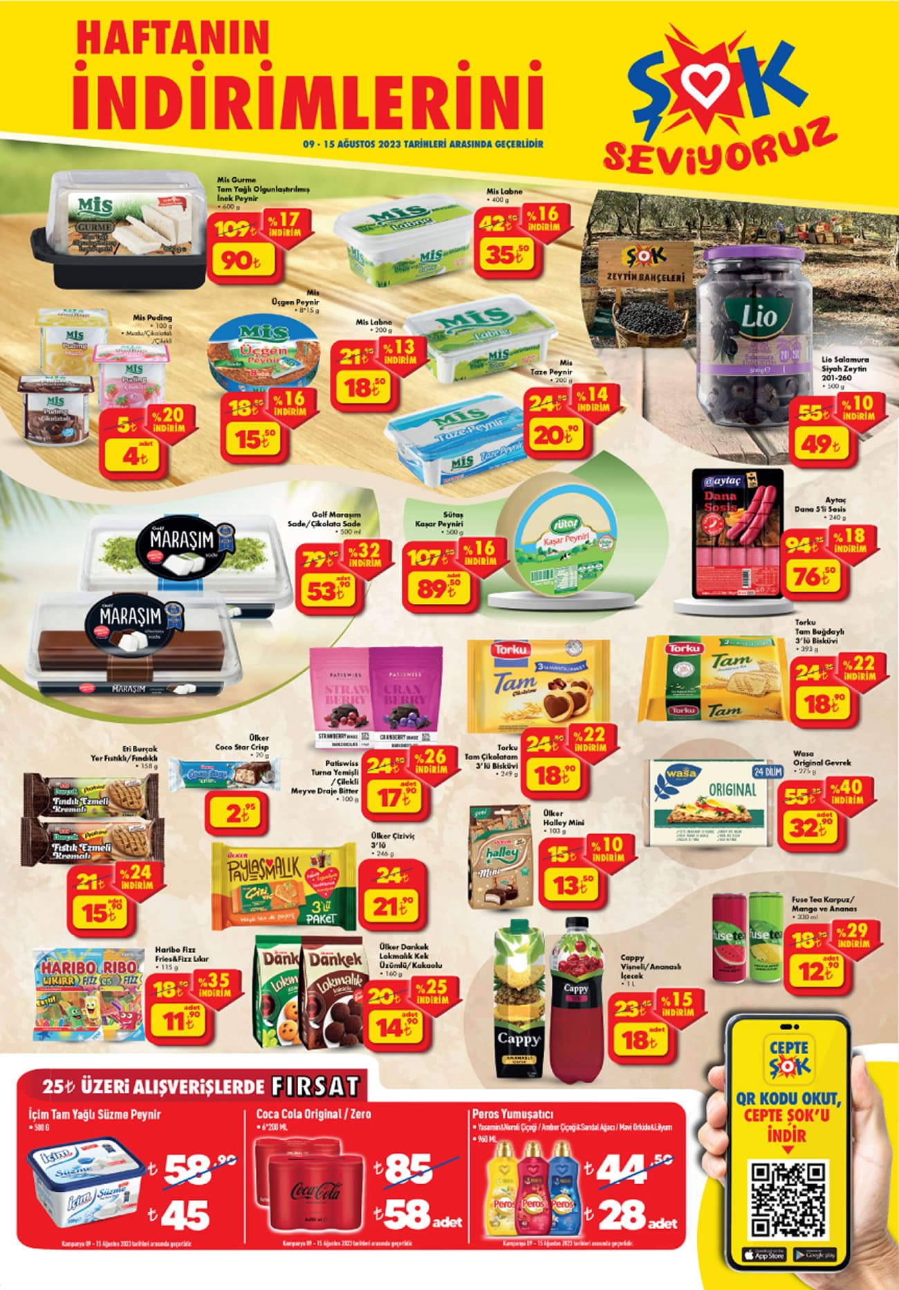 ŞOK 9 Ağustos 2023 indirim kataloğu