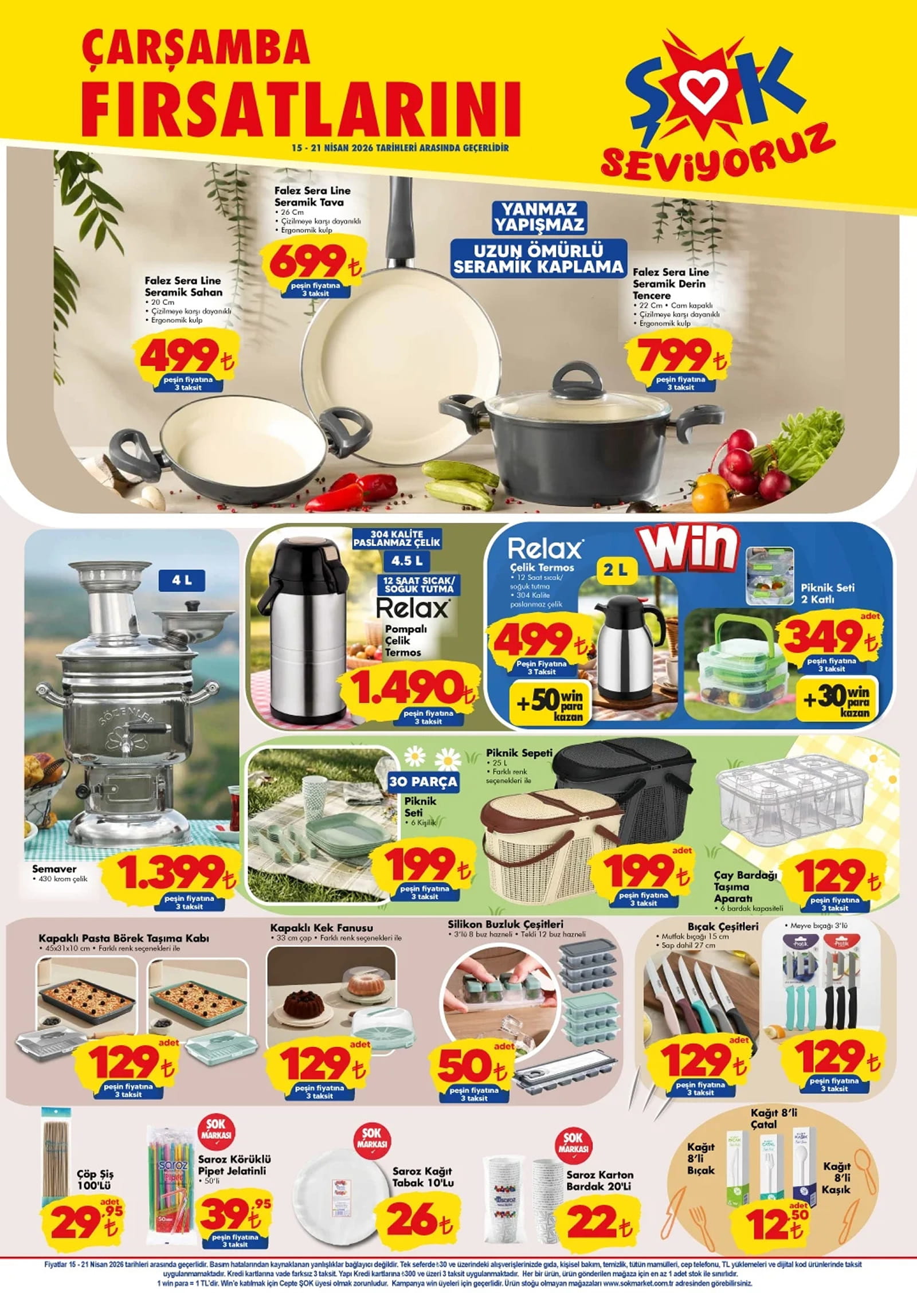 ŞOK 15 Nisan 2026 Aktüel Ürünler Kataloğu
