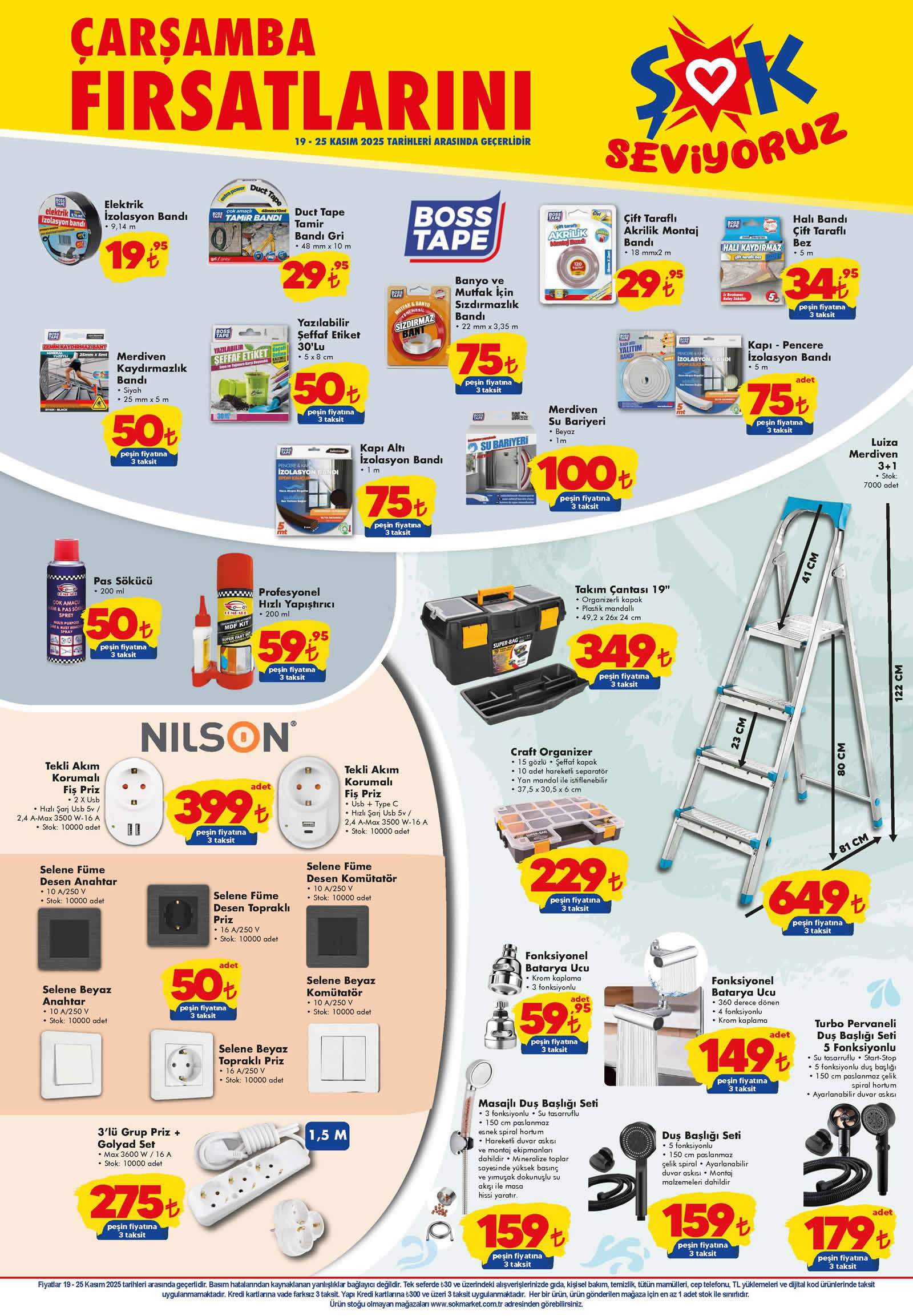 ŞOK 19 Kasım 2025 Aktüel Ürünler Kataloğu